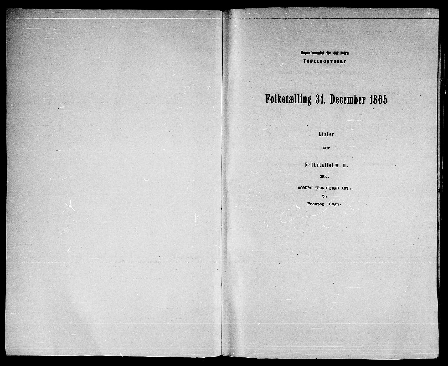 RA, Folketelling 1865 for 1717P Frosta prestegjeld, 1865, s. 3