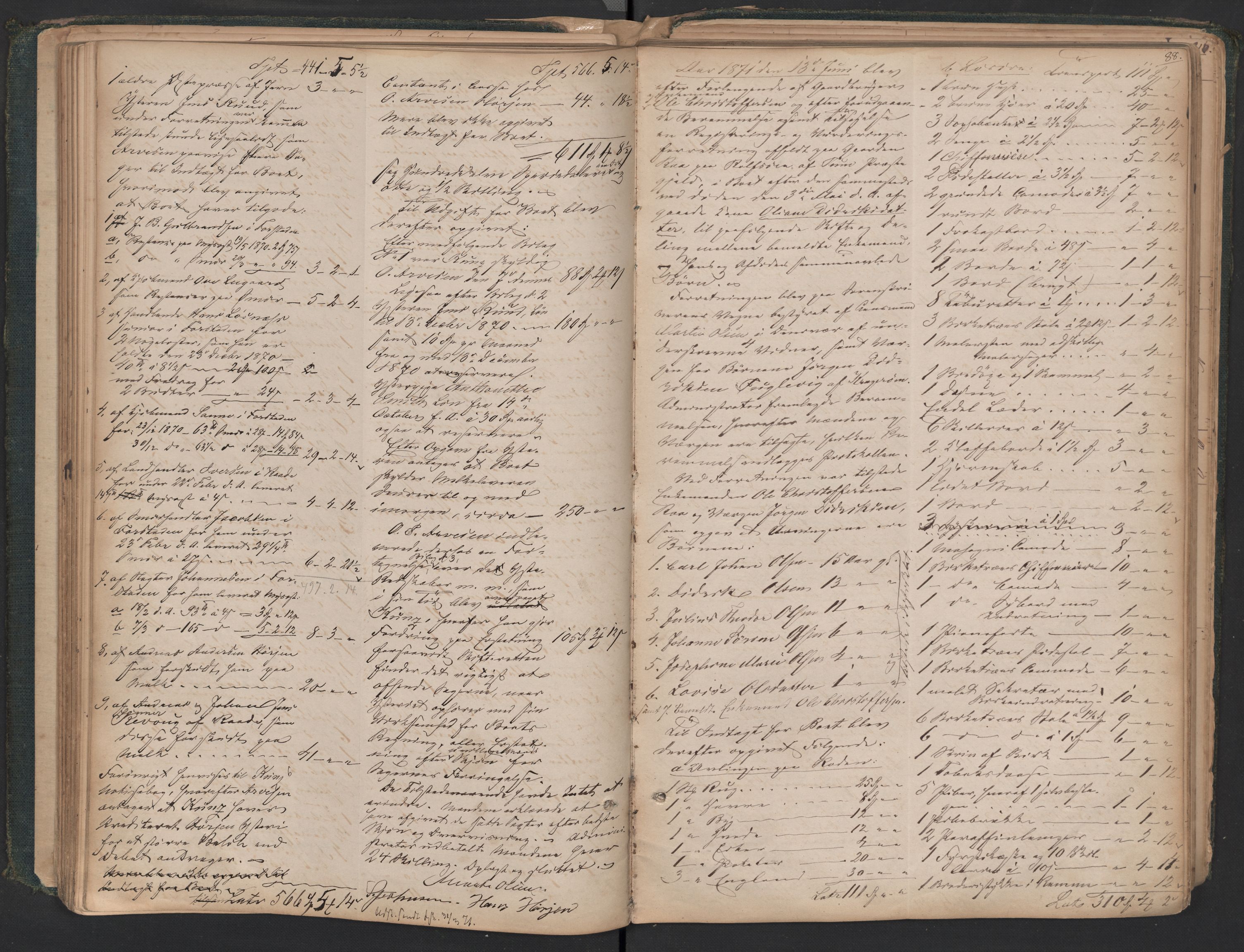 Glemmen lensmannskontor, AV/SAO-A-10123/H/Ha/Hab/L0002: Registreringsprotokoll, 1862-1880, s. 88