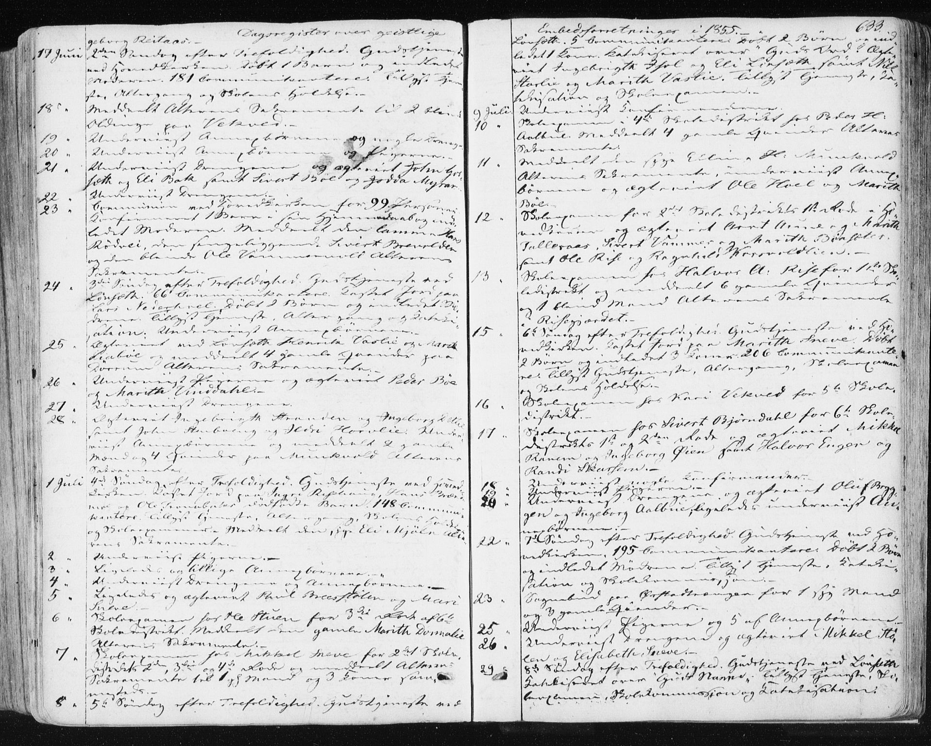 Ministerialprotokoller, klokkerbøker og fødselsregistre - Sør-Trøndelag, SAT/A-1456/678/L0899: Ministerialbok nr. 678A08, 1848-1872, s. 633
