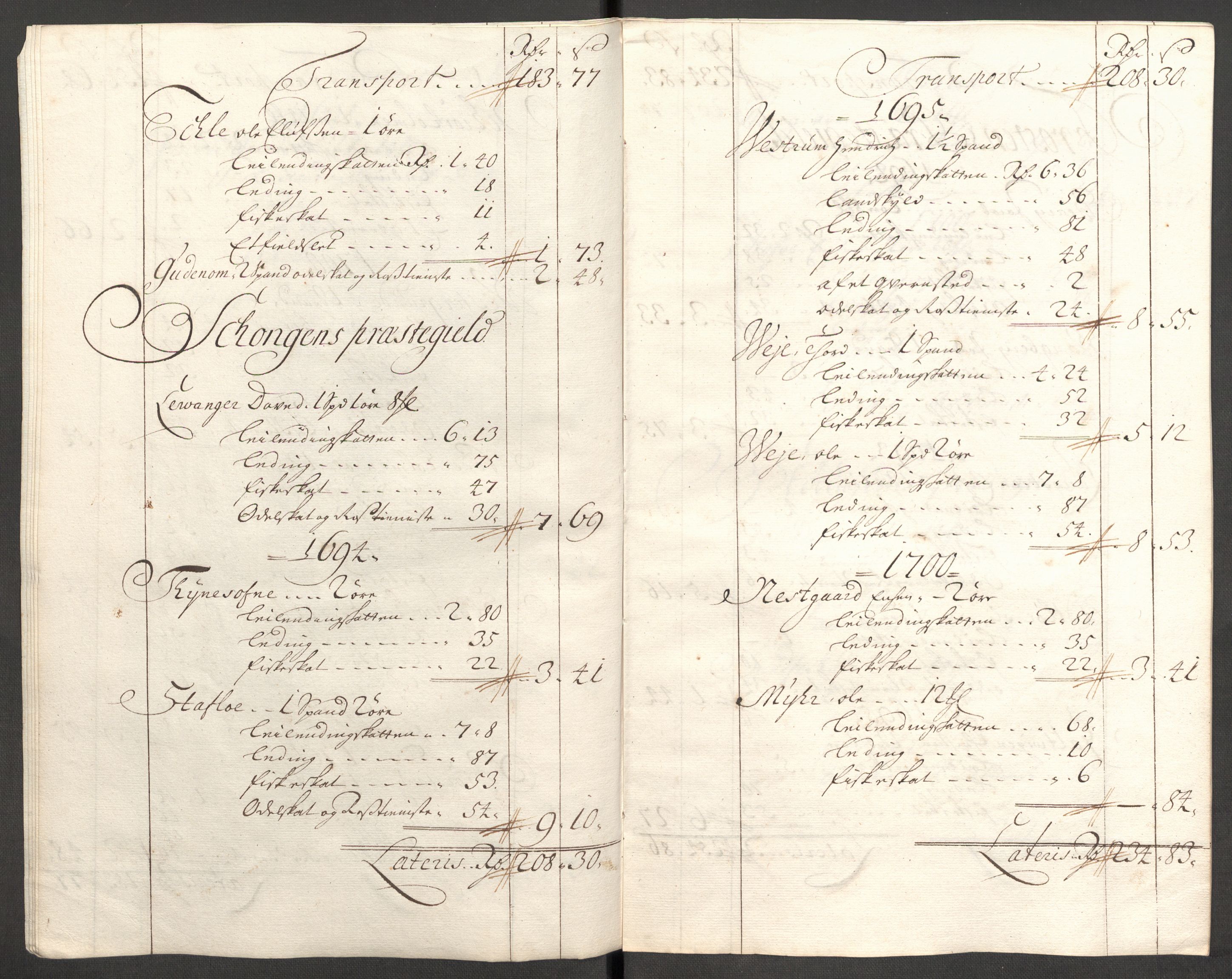 Rentekammeret inntil 1814, Reviderte regnskaper, Fogderegnskap, AV/RA-EA-4092/R62/L4193: Fogderegnskap Stjørdal og Verdal, 1701-1702, s. 421