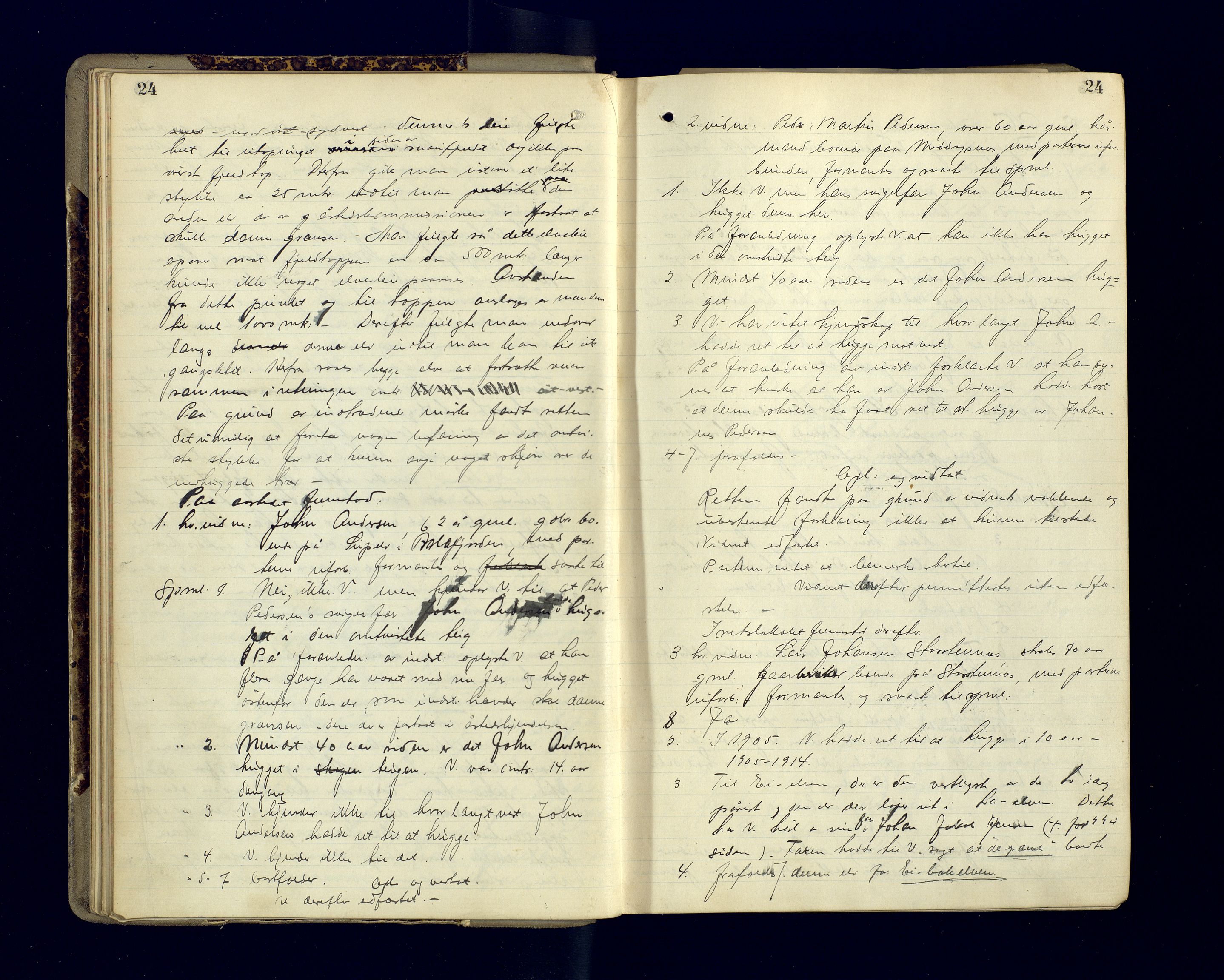 Malangen sorenskriveri, AV/SATØ-SATØ-0051/1/F/Fa/L0034: Ekstraretts- og sjørettsprotokoller. Med noen vigsler (f.eks. side 229), 1913-1924, s. 24