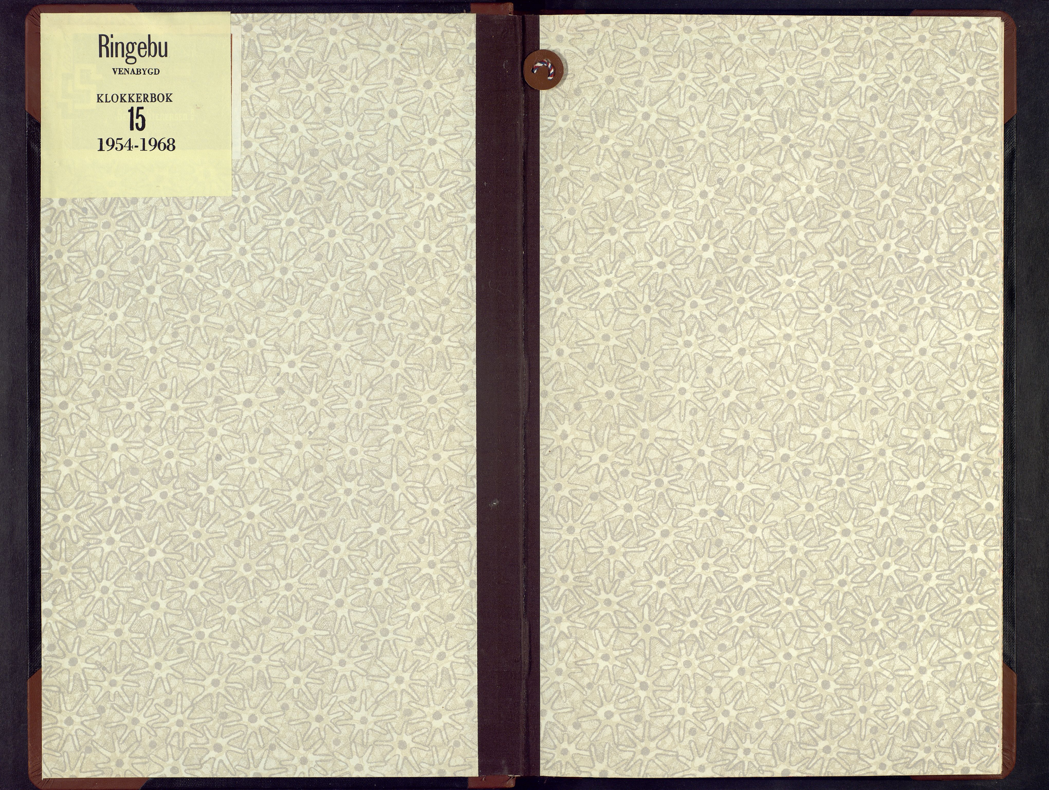 Ringebu prestekontor, AV/SAH-PREST-082/H/Ha/Hab/L0015: Klokkerbok nr. 15, 1954-1968