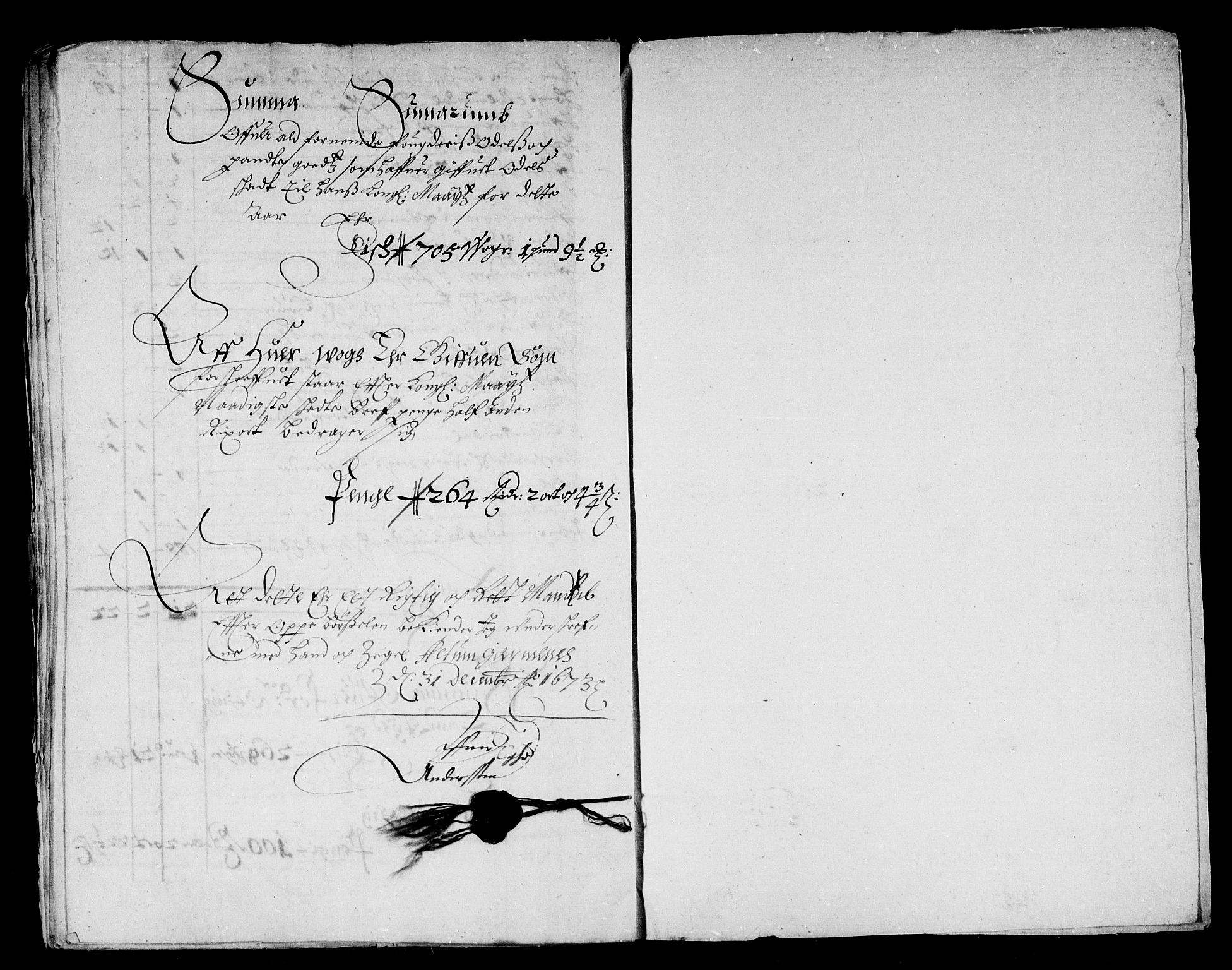 Rentekammeret inntil 1814, Reviderte regnskaper, Stiftamtstueregnskaper, Trondheim stiftamt og Nordland amt, RA/EA-6044/R/Rd/L0037: Trondheim stiftamt, 1673