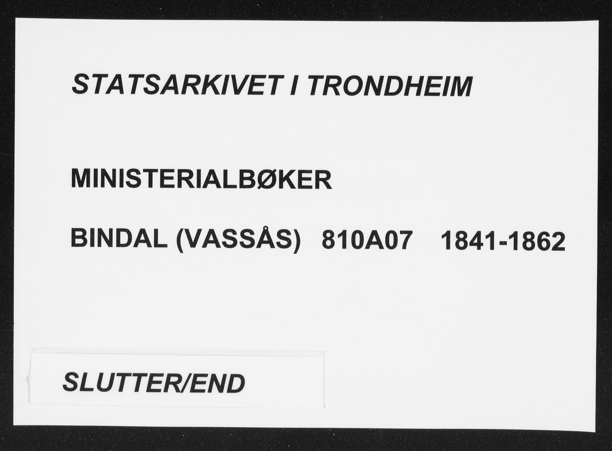 Ministerialprotokoller, klokkerbøker og fødselsregistre - Nordland, AV/SAT-A-1459/810/L0144: Ministerialbok nr. 810A07 /1, 1841-1862