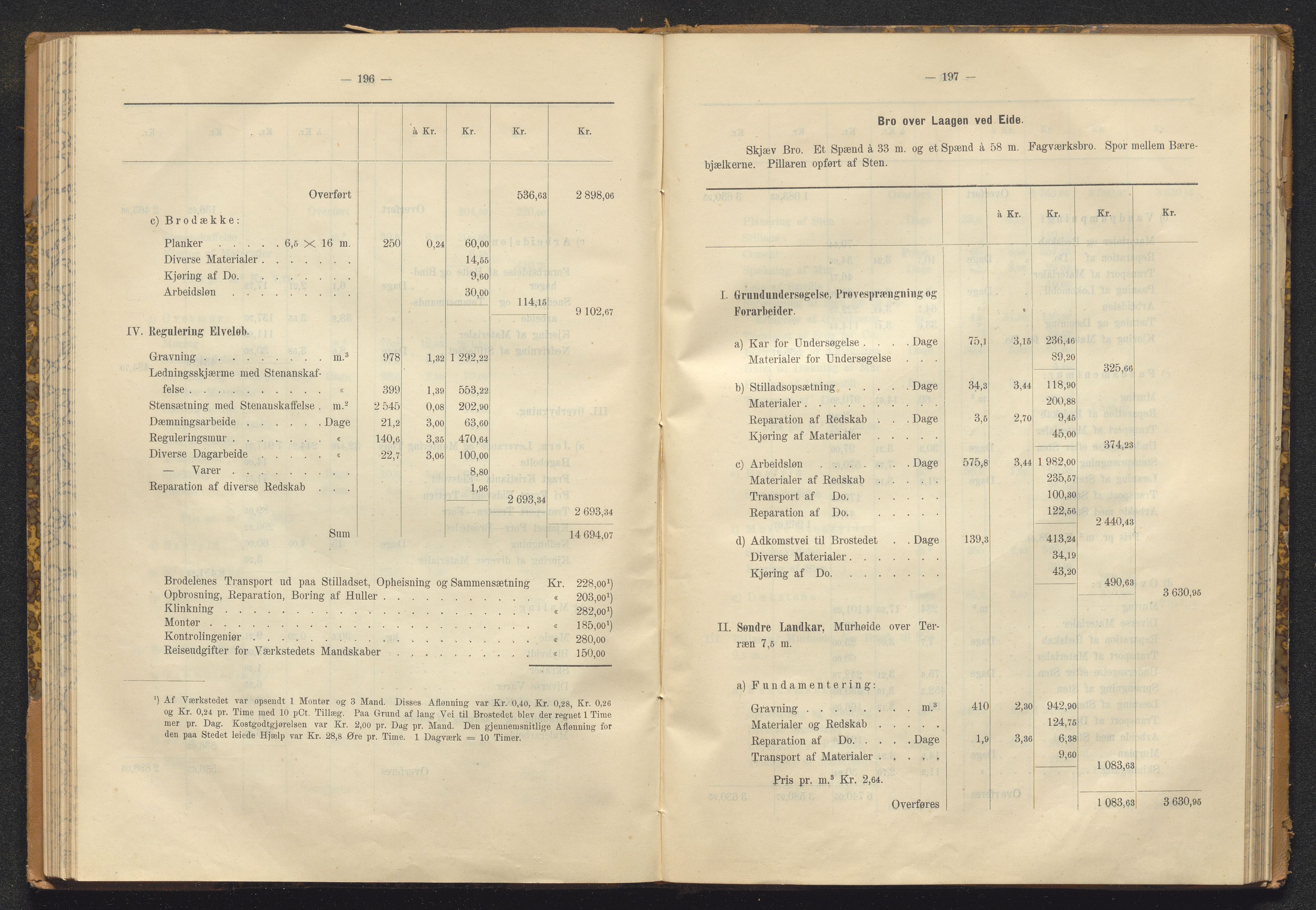 Norges Statsbaner Bibliotek (NSB), SAKO/A-355/E/Ea/L0162/0001: Jernbanedrift (656.2) / Avslutningsrapport for jernbaneanlegg Eidanger - Brevik / Hamar - Sel / Kristiansand - Byglandsfjord / Kongsvinger - Flisa, 1899