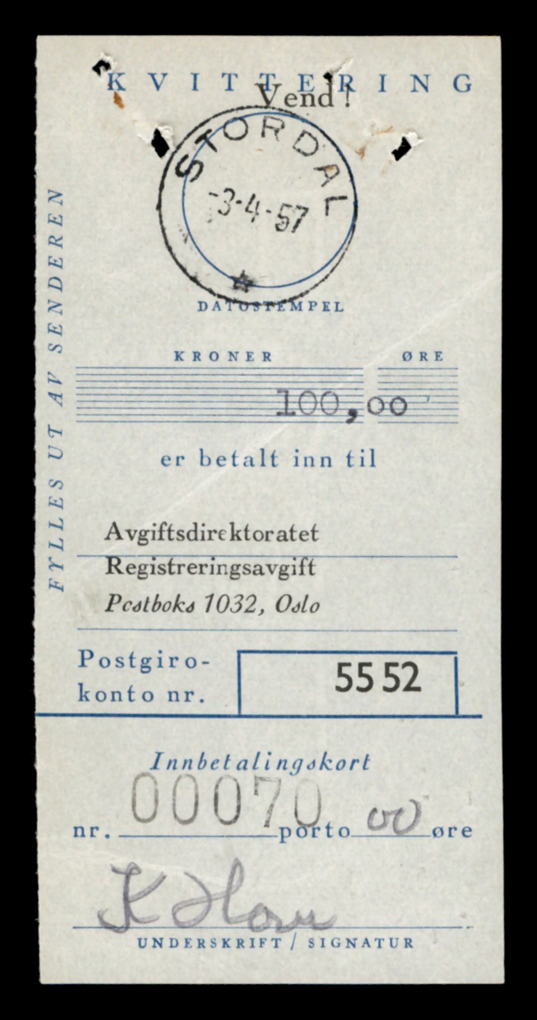 Møre og Romsdal vegkontor - Ålesund trafikkstasjon, SAT/A-4099/F/Fe/L0036: Registreringskort for kjøretøy T 12831 - T 13030, 1927-1998, s. 2455