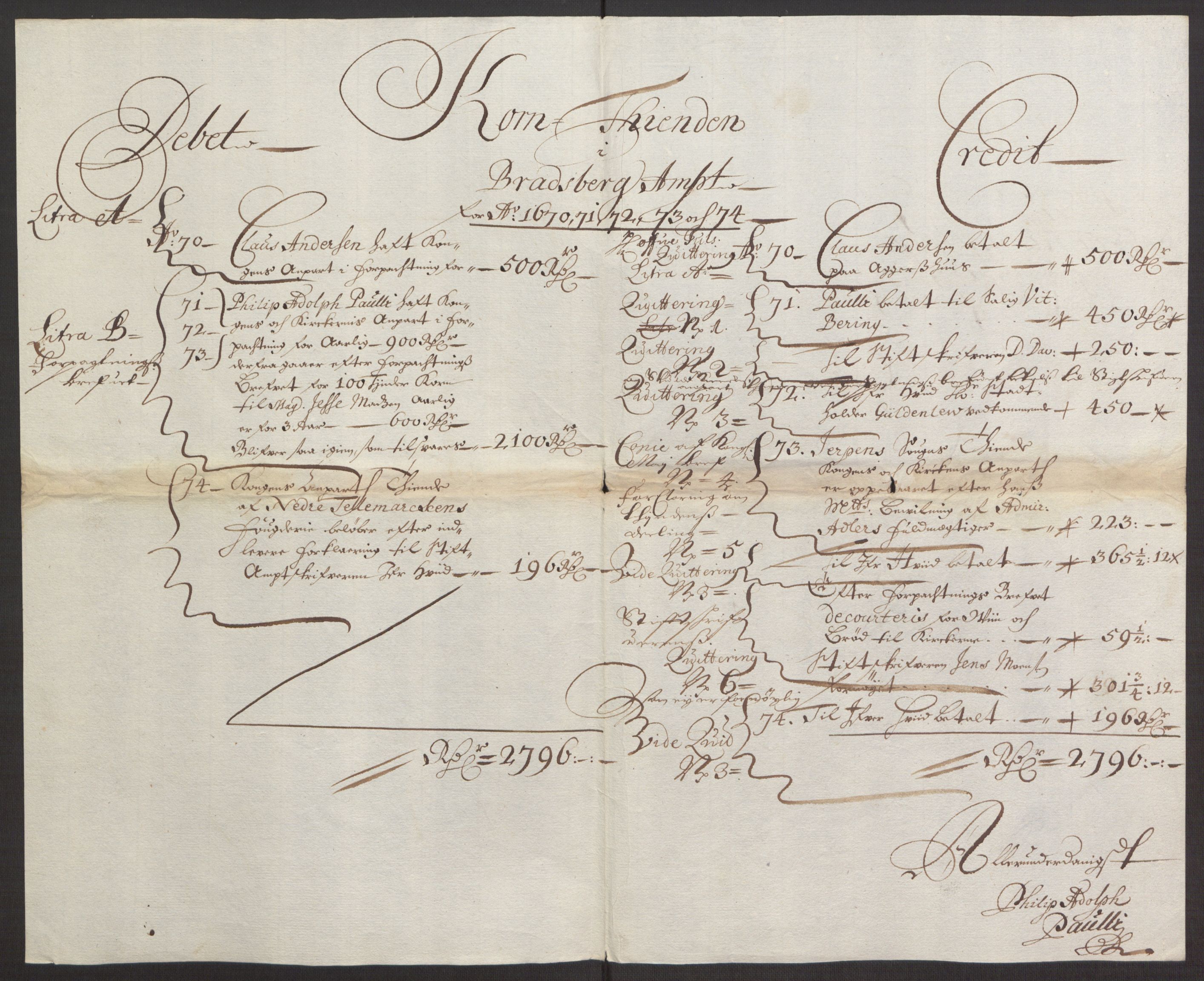 Rentekammeret inntil 1814, Reviderte regnskaper, Fogderegnskap, AV/RA-EA-4092/R35/L2062: Fogderegnskap Øvre og Nedre Telemark, 1674, s. 334