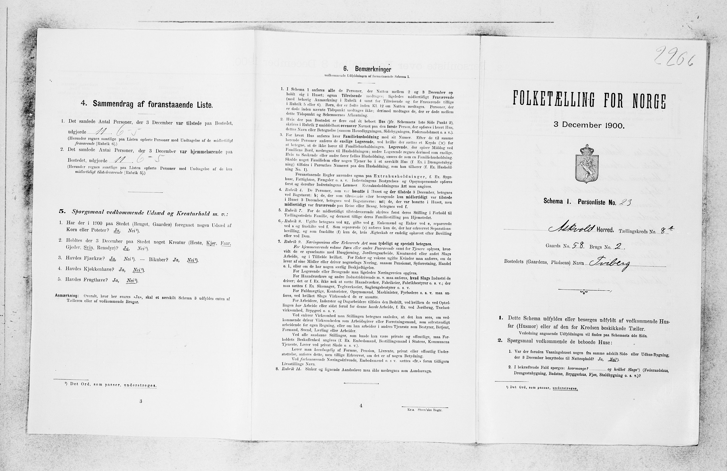 SAB, Folketelling 1900 for 1428 Askvoll herred, 1900, s. 788