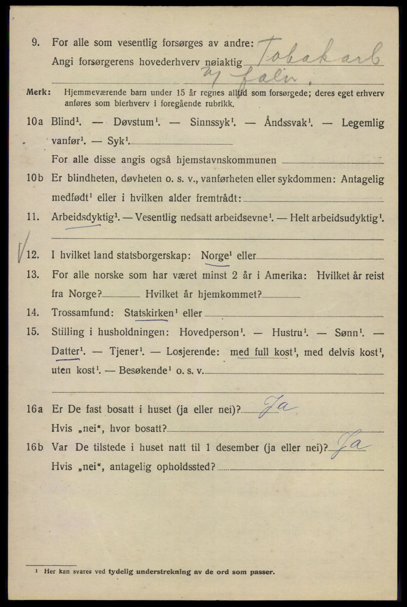 SAO, Folketelling 1920 for 0301 Kristiania kjøpstad, 1920, s. 566088