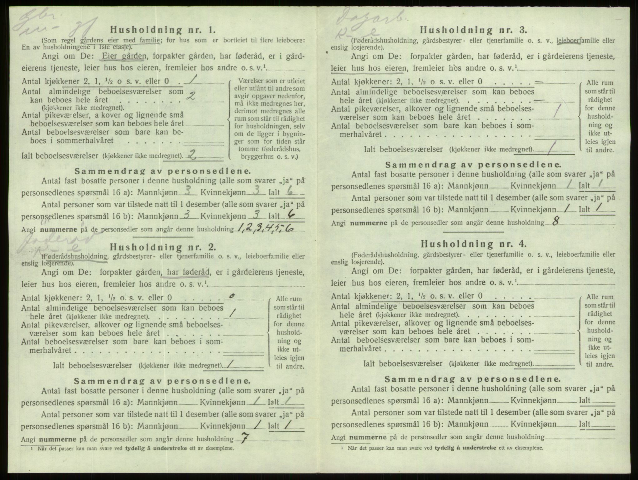 SAB, Folketelling 1920 for 1442 Davik herred, 1920, s. 1022