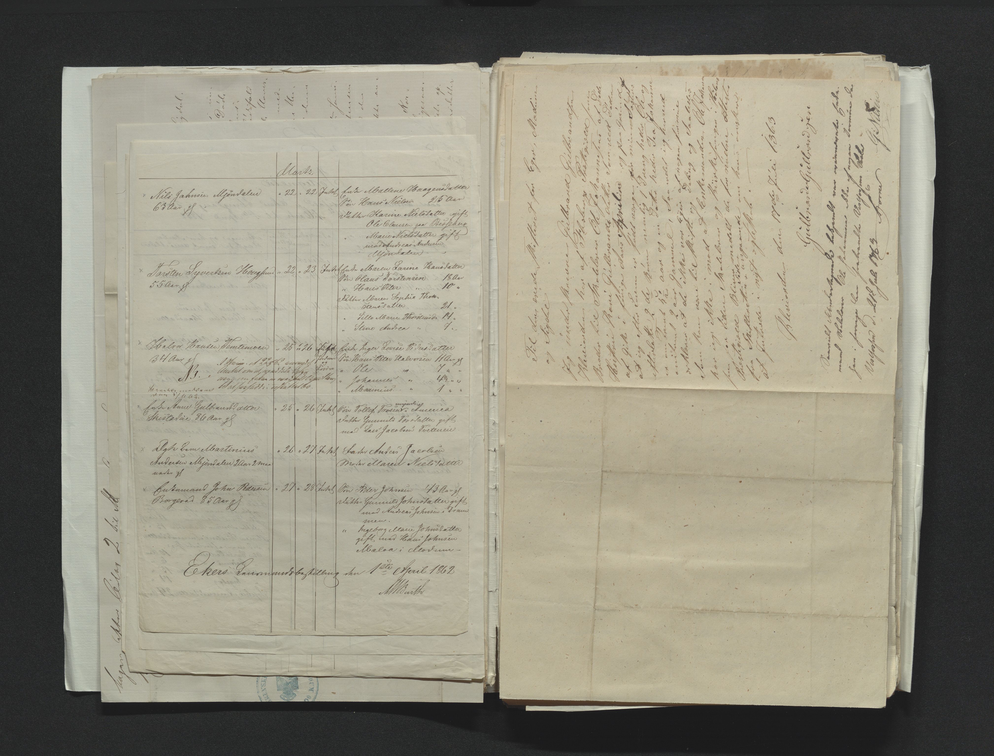 Eiker, Modum og Sigdal sorenskriveri, AV/SAKO-A-123/H/Ha/Hab/L0011: Dødsfallsmeldinger, 1862-1865, s. 18