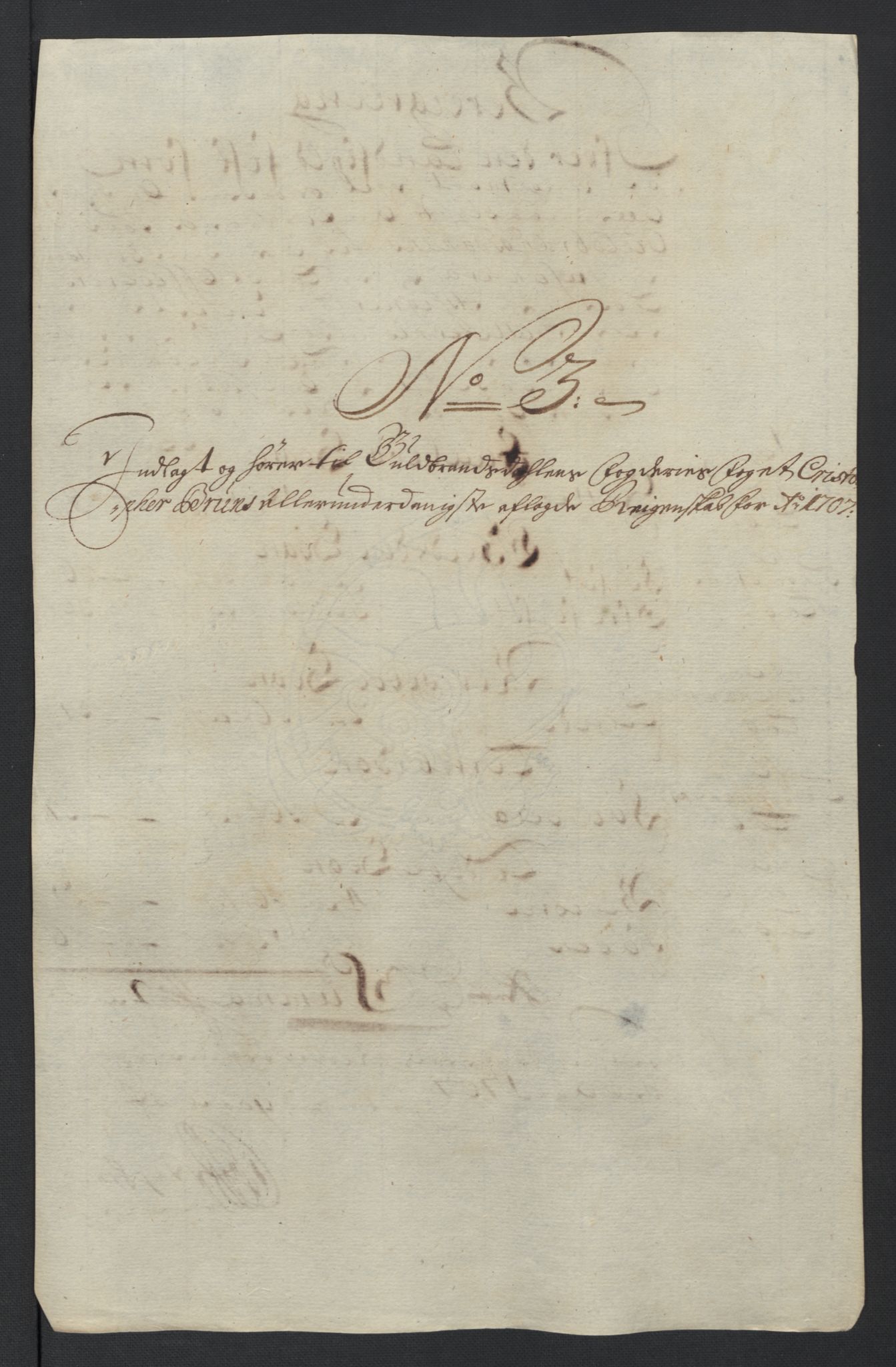 Rentekammeret inntil 1814, Reviderte regnskaper, Fogderegnskap, AV/RA-EA-4092/R17/L1178: Fogderegnskap Gudbrandsdal, 1705-1707, s. 325