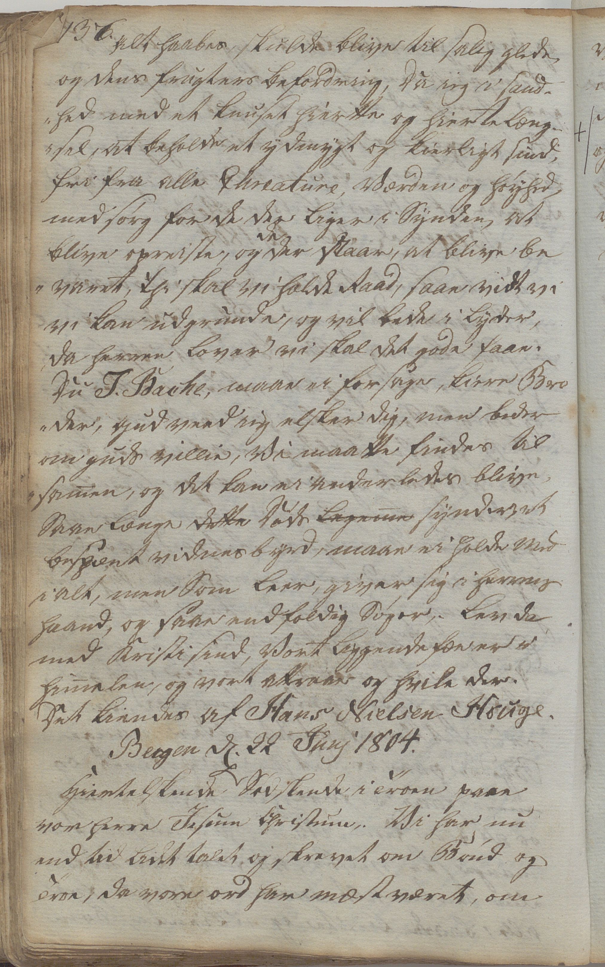 Heggtveitsamlingen, TMF/A-1007/H/L0047/0007: Kopibøker, brev etc.  / "Kopsland", 1800-1850, s. 136
