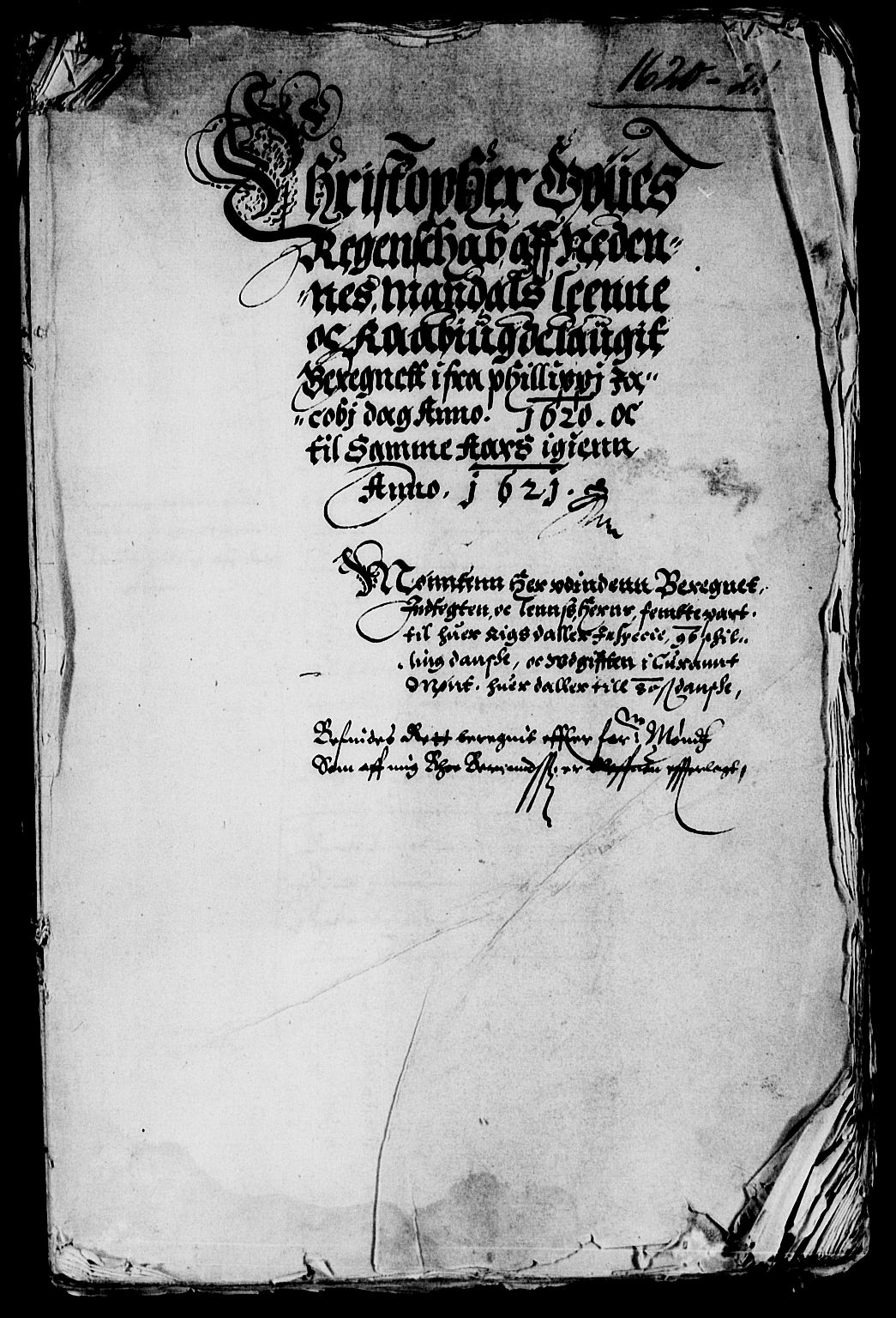 Rentekammeret inntil 1814, Reviderte regnskaper, Lensregnskaper, AV/RA-EA-5023/R/Rb/Rbq/L0012: Nedenes len. Mandals len. Råbyggelag., 1619-1621