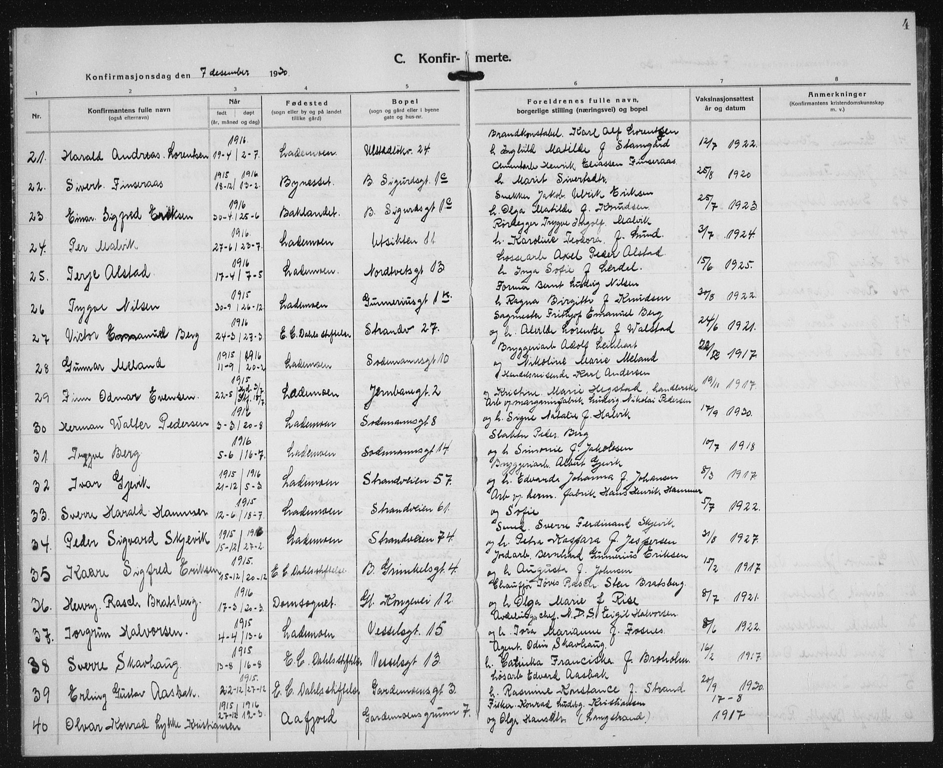 Ministerialprotokoller, klokkerbøker og fødselsregistre - Sør-Trøndelag, AV/SAT-A-1456/605/L0262: Klokkerbok nr. 605C09, 1930-1933, s. 4