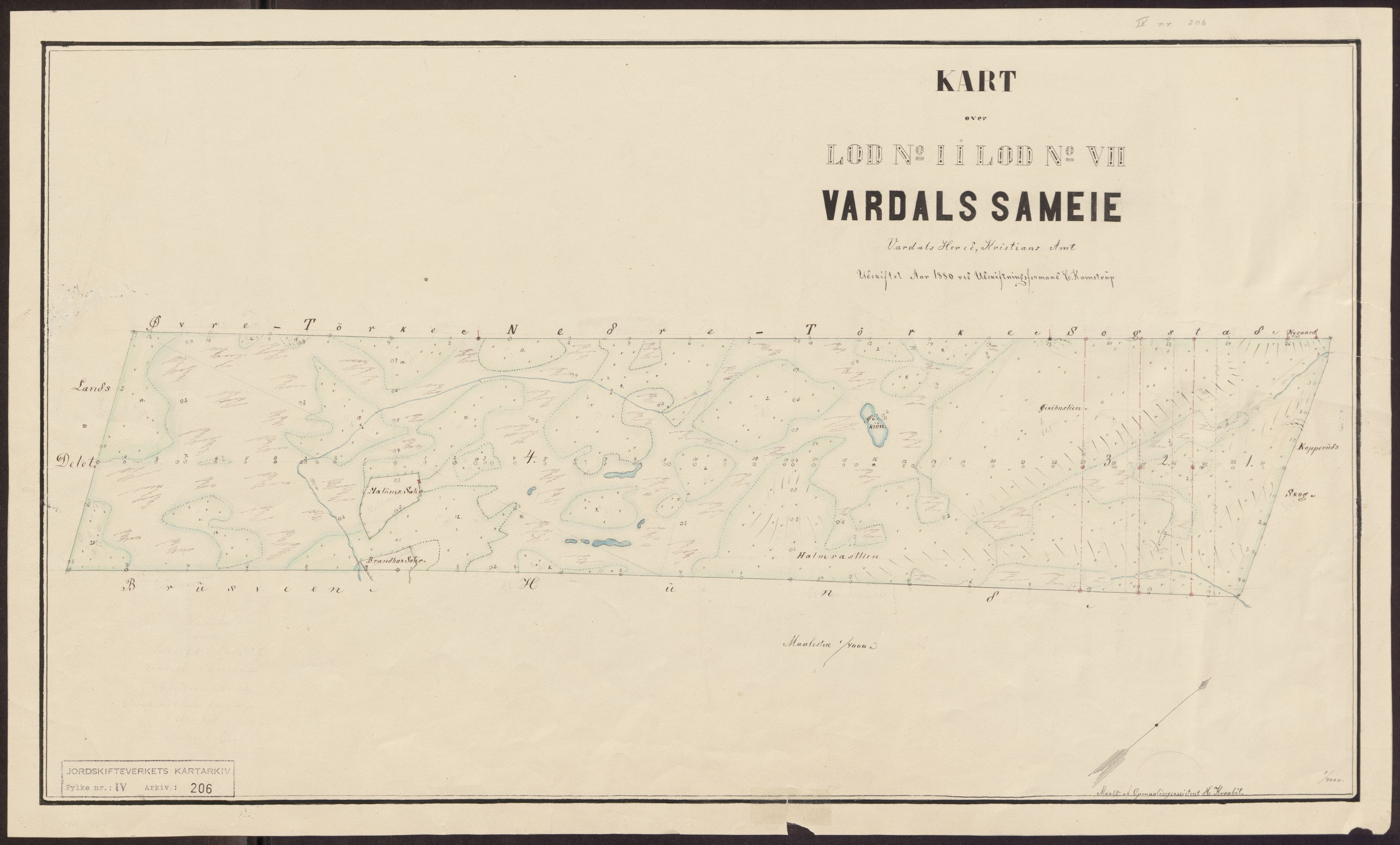 Jordskifteverkets kartarkiv, RA/S-3929/T, 1859-1988, s. 259