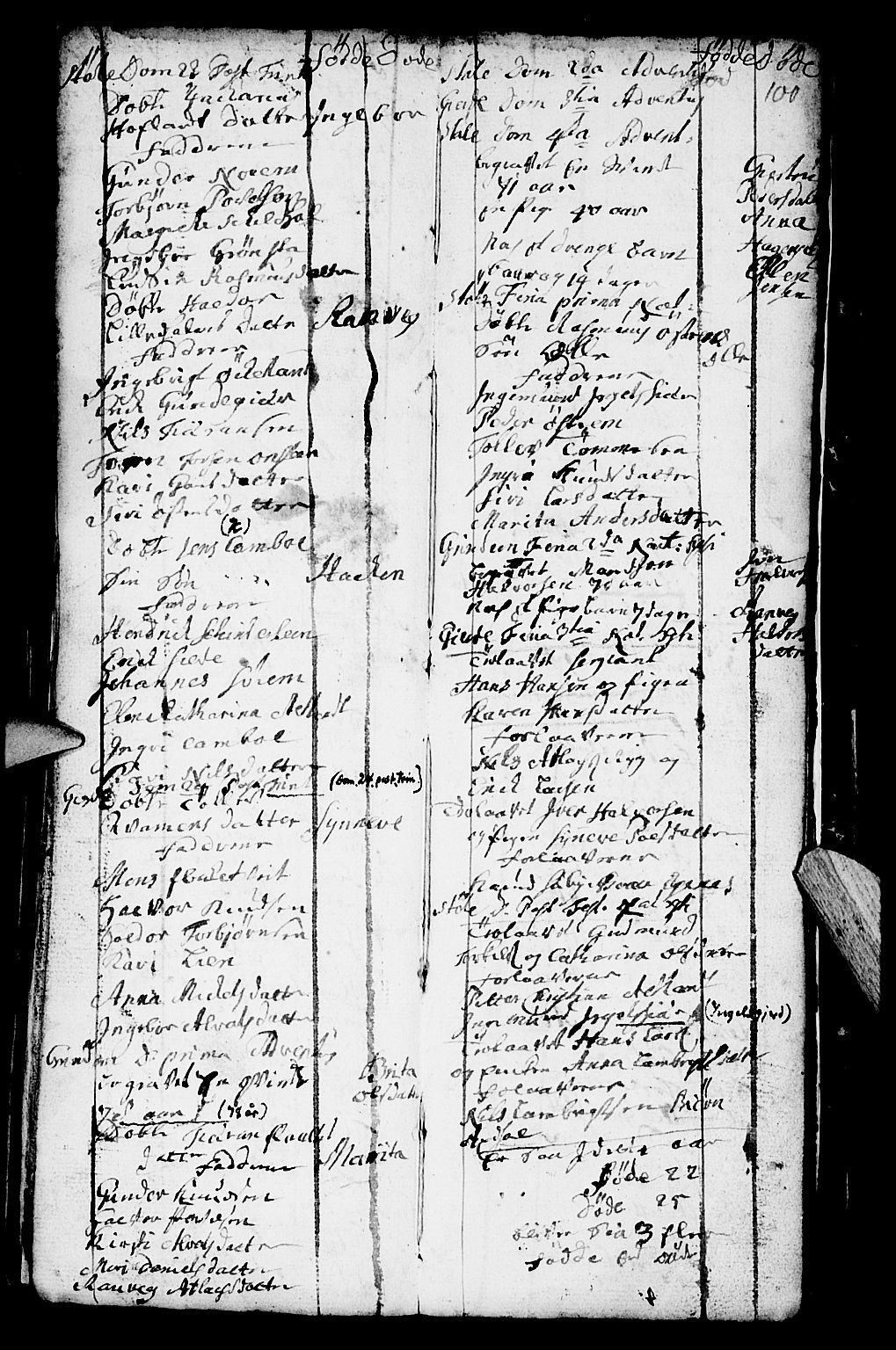 Etne sokneprestembete, SAB/A-75001/H/Haa: Ministerialbok nr. A 2, 1725-1755, s. 100