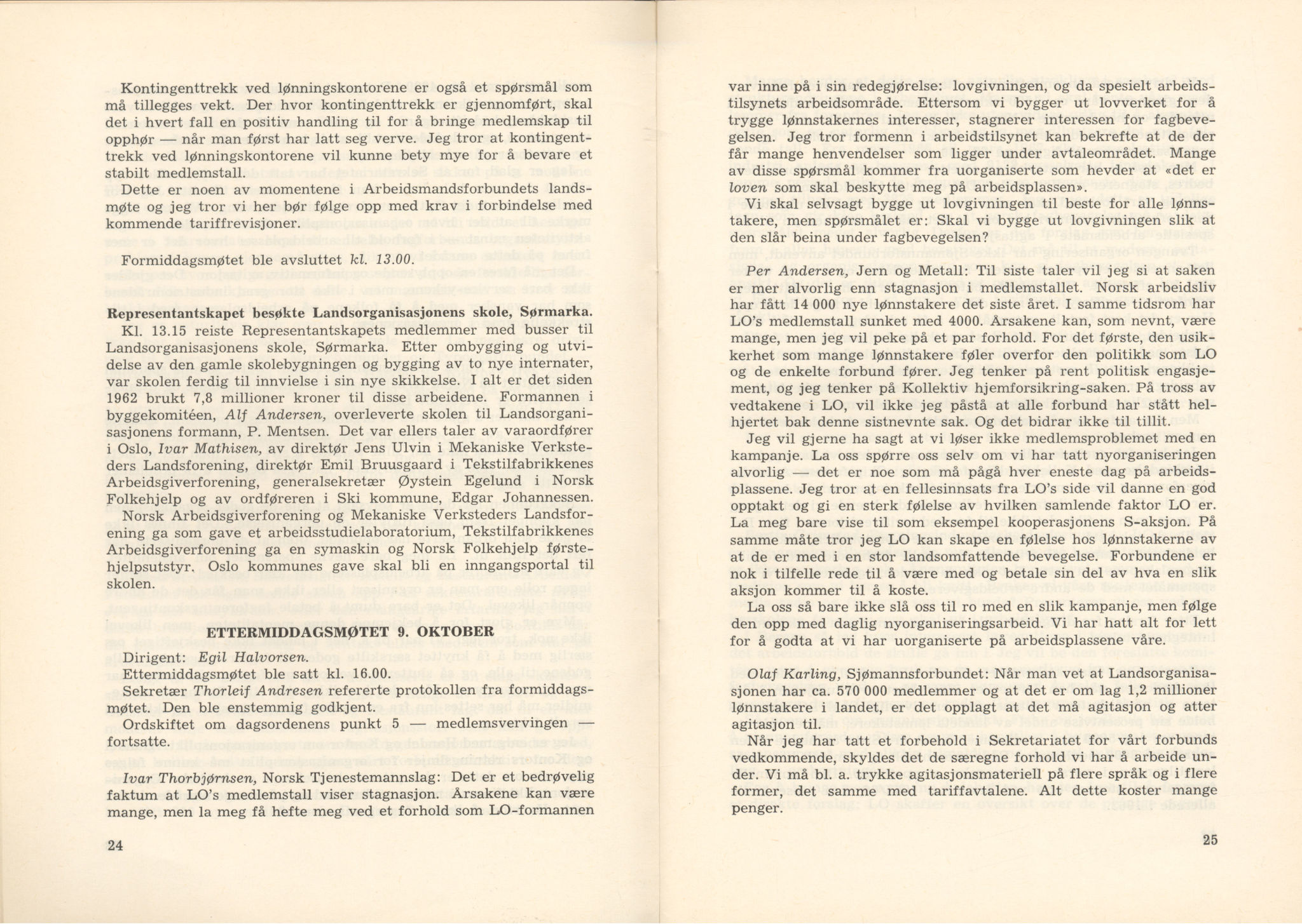 Landsorganisasjonen i Norge, AAB/ARK-1579, 1953-1977, s. 609