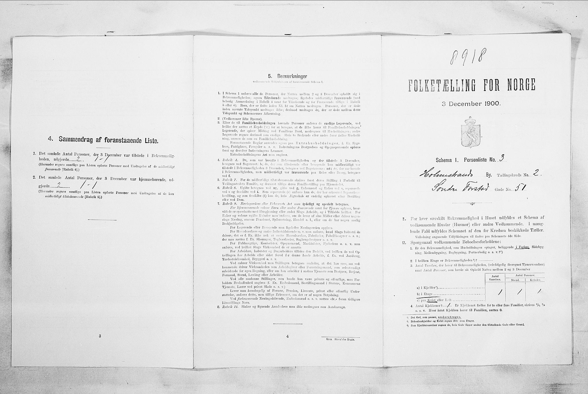 RA, Folketelling 1900 for 0702 Holmestrand kjøpstad, 1900, s. 507