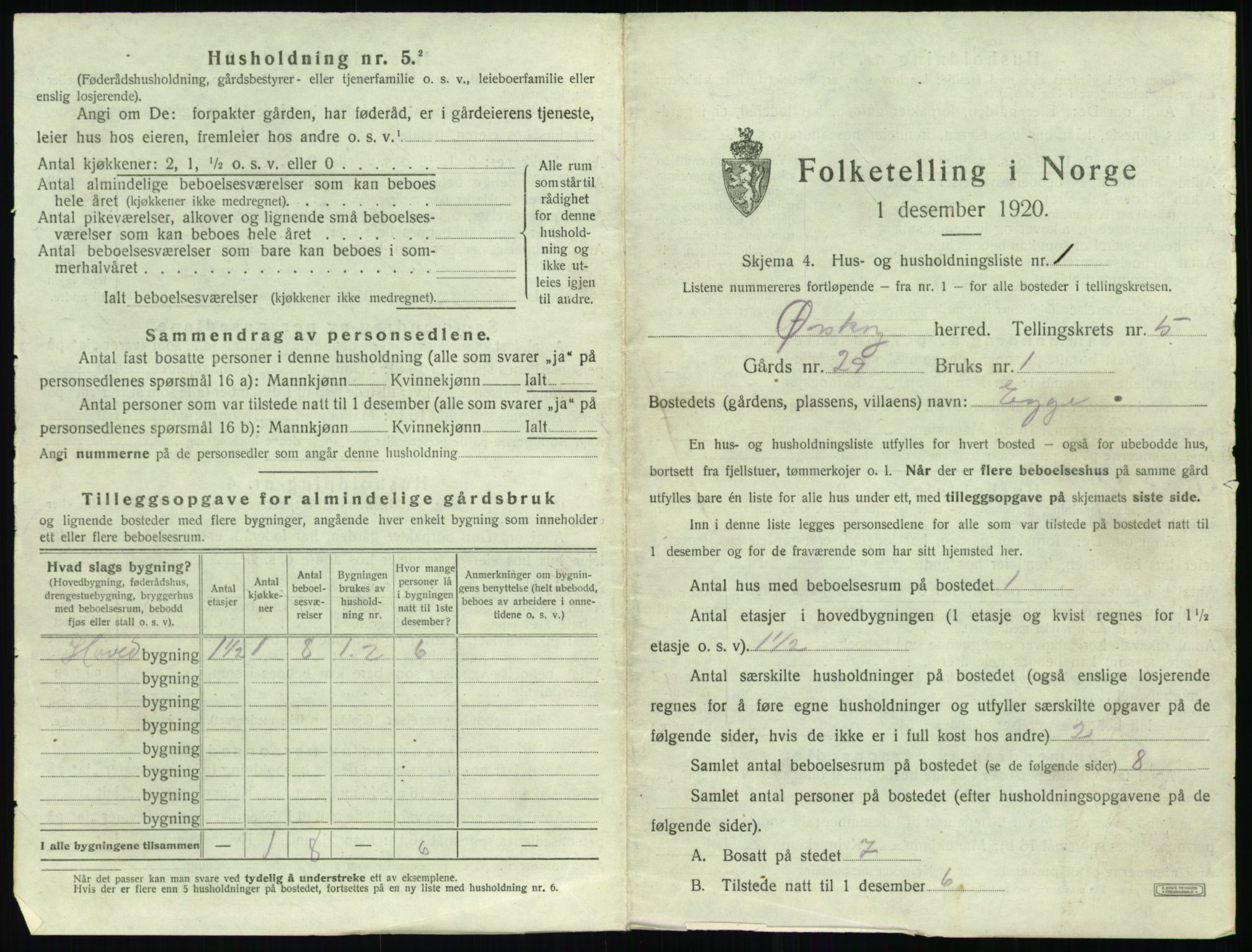 SAT, Folketelling 1920 for 1527 Ørskog herred, 1920, s. 434