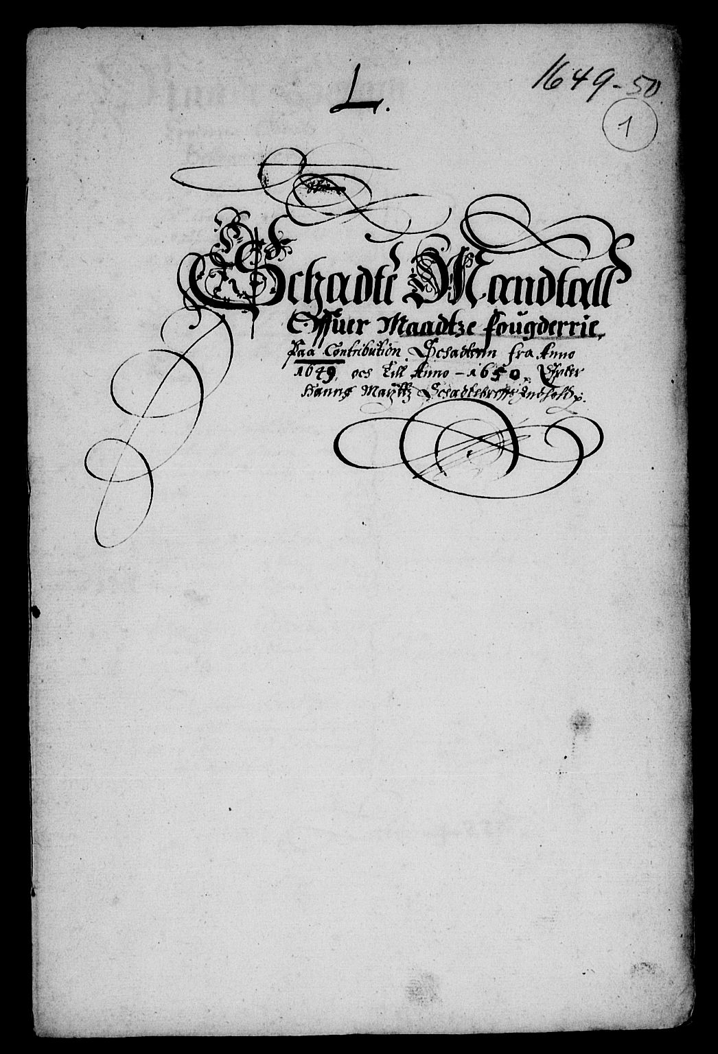 Rentekammeret inntil 1814, Reviderte regnskaper, Lensregnskaper, RA/EA-5023/R/Rb/Rba/L0199: Akershus len, 1649-1650