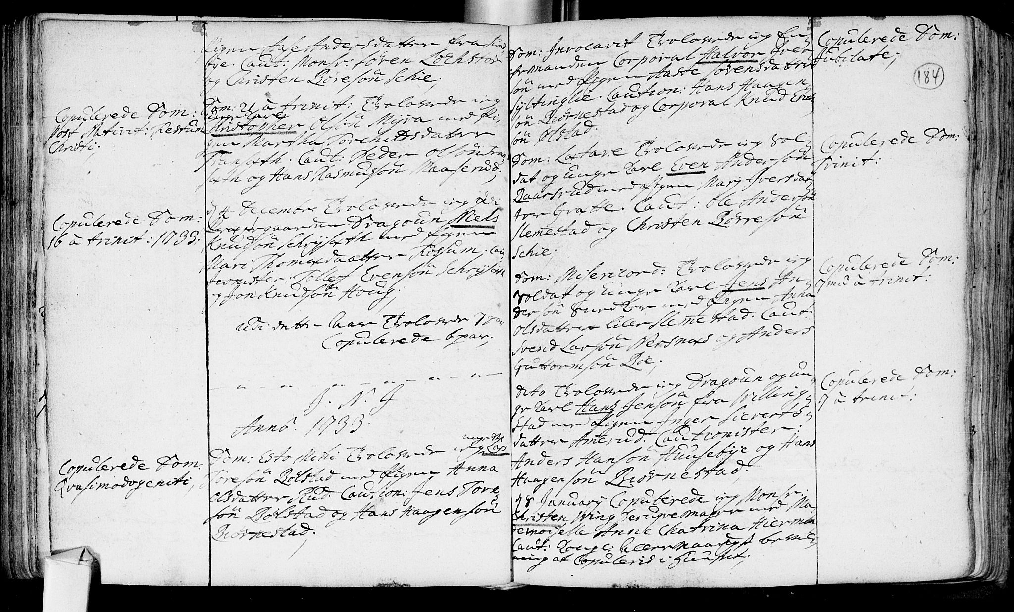 Røyken kirkebøker, SAKO/A-241/F/Fa/L0002: Ministerialbok nr. 2, 1731-1782, s. 184