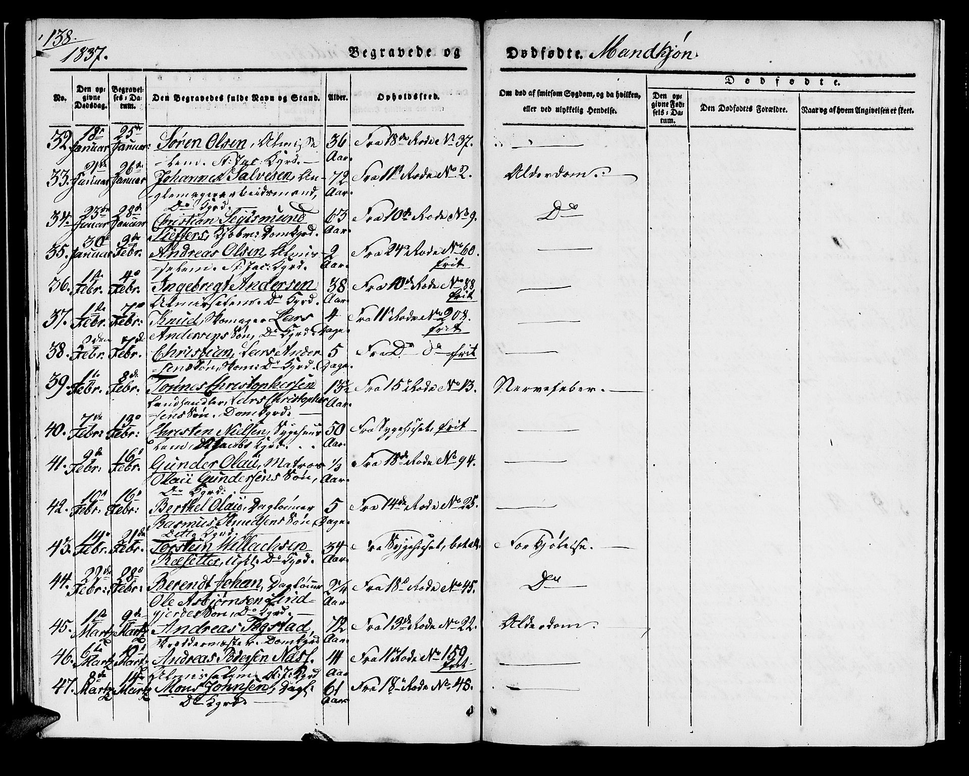 Domkirken sokneprestembete, AV/SAB-A-74801/H/Haa/L0014: Ministerialbok nr. A 13, 1830-1837, s. 138