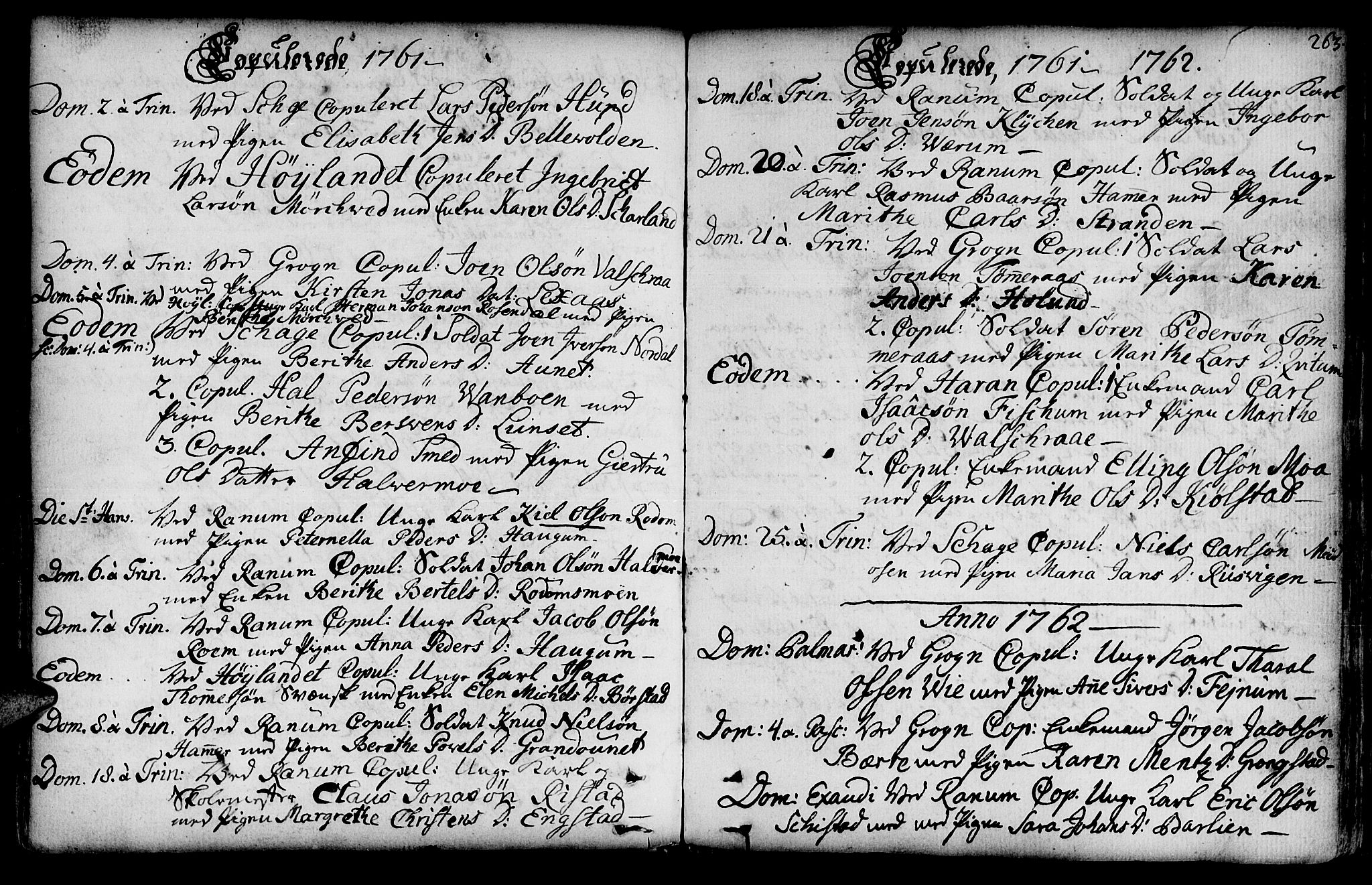 Ministerialprotokoller, klokkerbøker og fødselsregistre - Nord-Trøndelag, AV/SAT-A-1458/764/L0542: Ministerialbok nr. 764A02, 1748-1779, s. 263