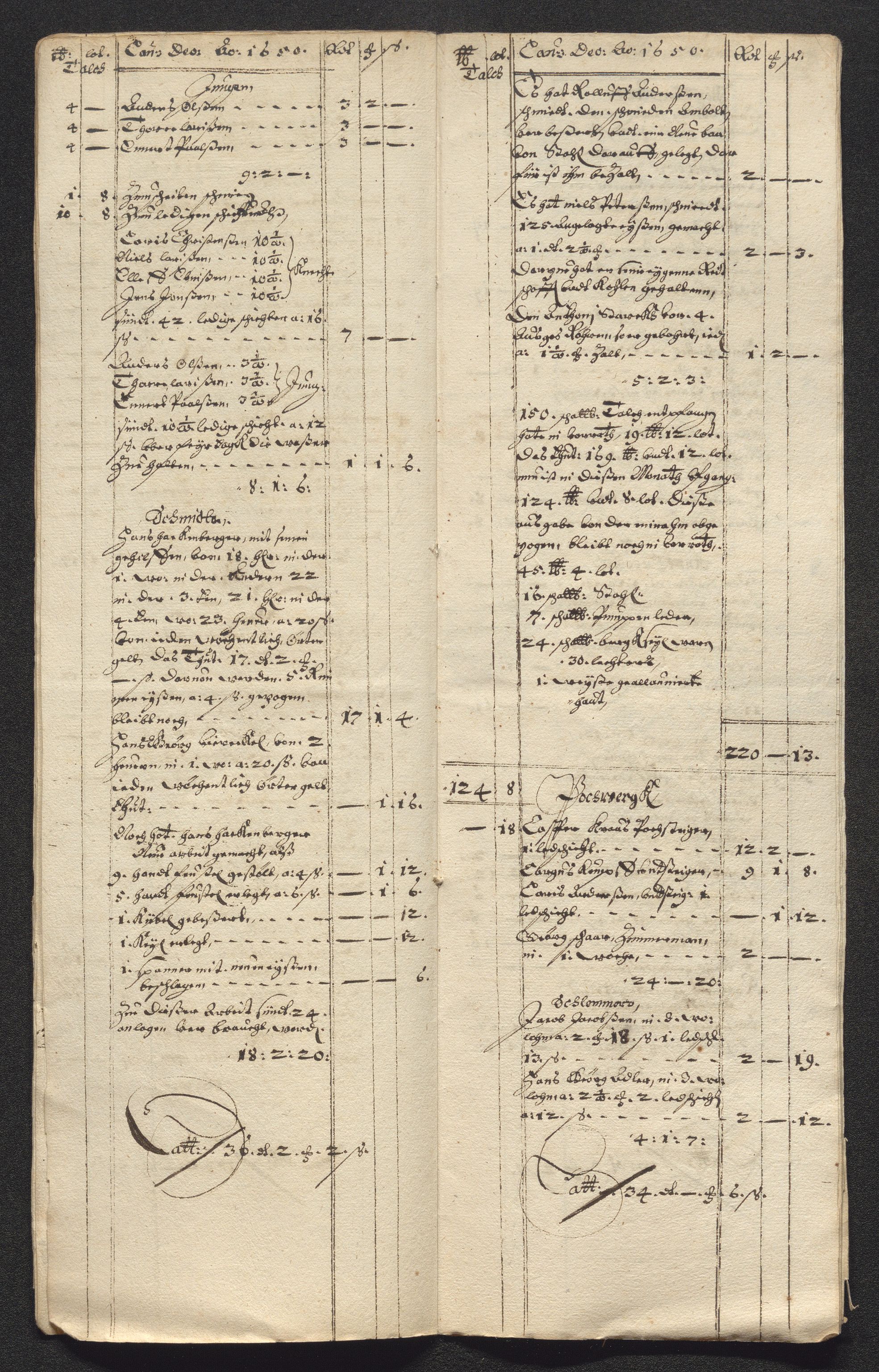 Kongsberg Sølvverk 1623-1816, SAKO/EA-3135/001/D/Dc/Dcd/L0024: Utgiftsregnskap for gruver m.m. , 1650, s. 797