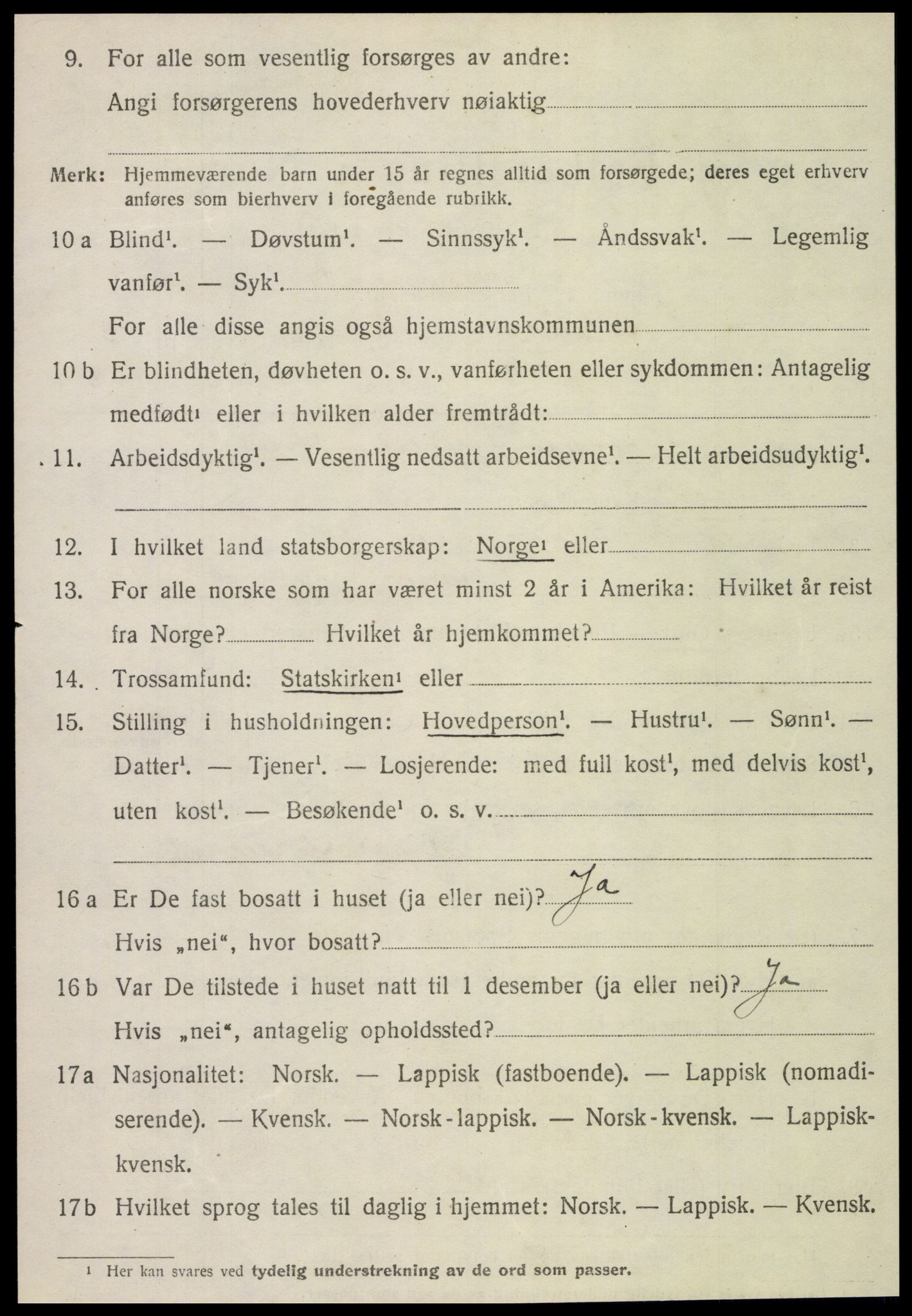 SAT, Folketelling 1920 for 1749 Flatanger herred, 1920, s. 2015
