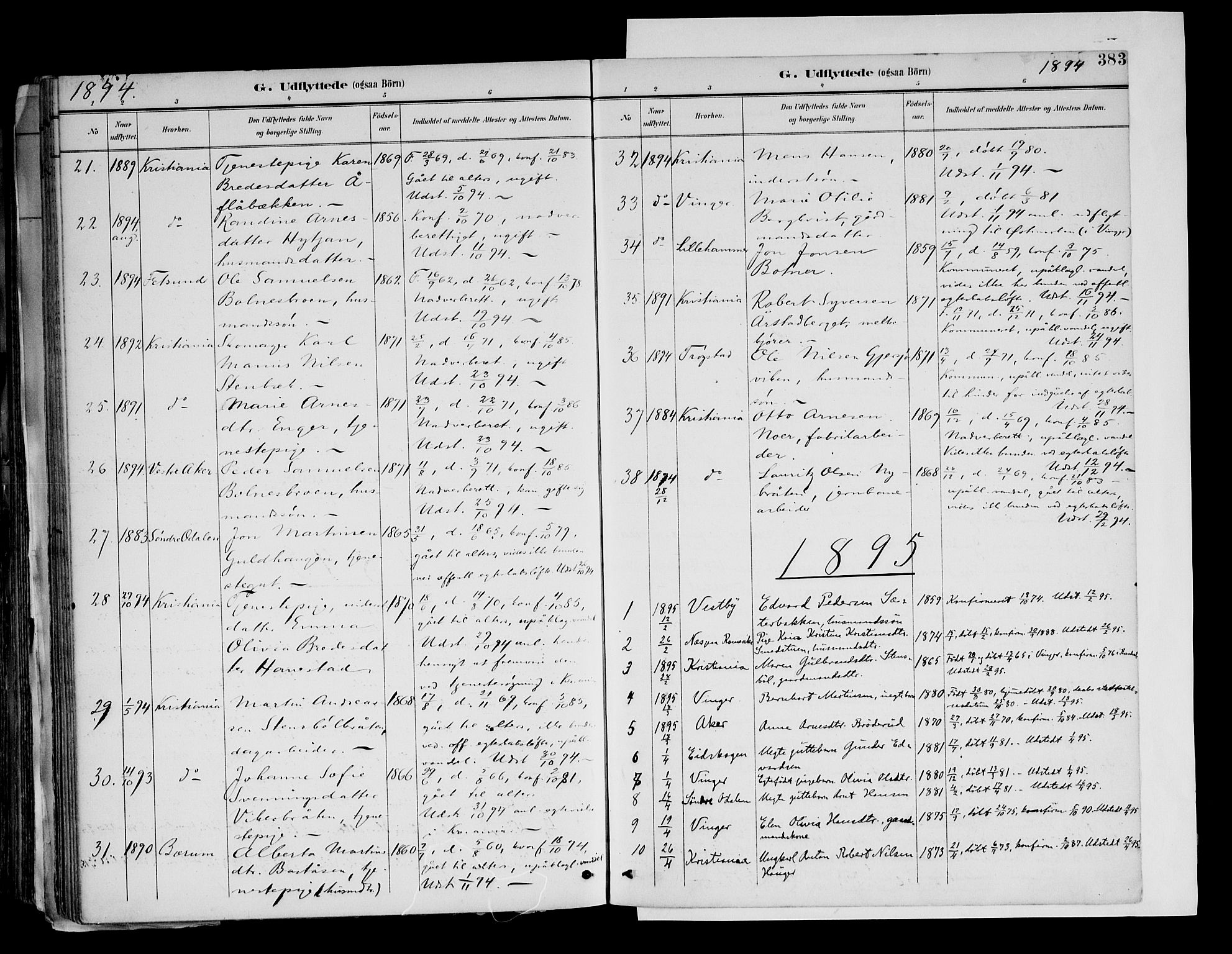 Brandval prestekontor, AV/SAH-PREST-034/H/Ha/Haa/L0003: Ministerialbok nr. 3, 1894-1909, s. 383