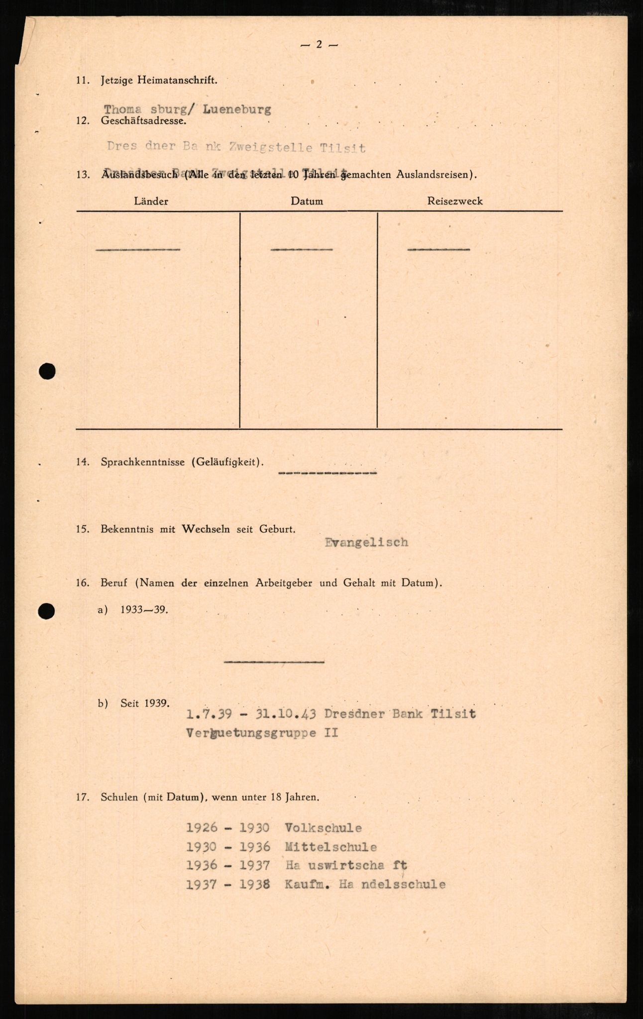 Forsvaret, Forsvarets overkommando II, AV/RA-RAFA-3915/D/Db/L0002: CI Questionaires. Tyske okkupasjonsstyrker i Norge. Tyskere., 1945-1946, s. 175
