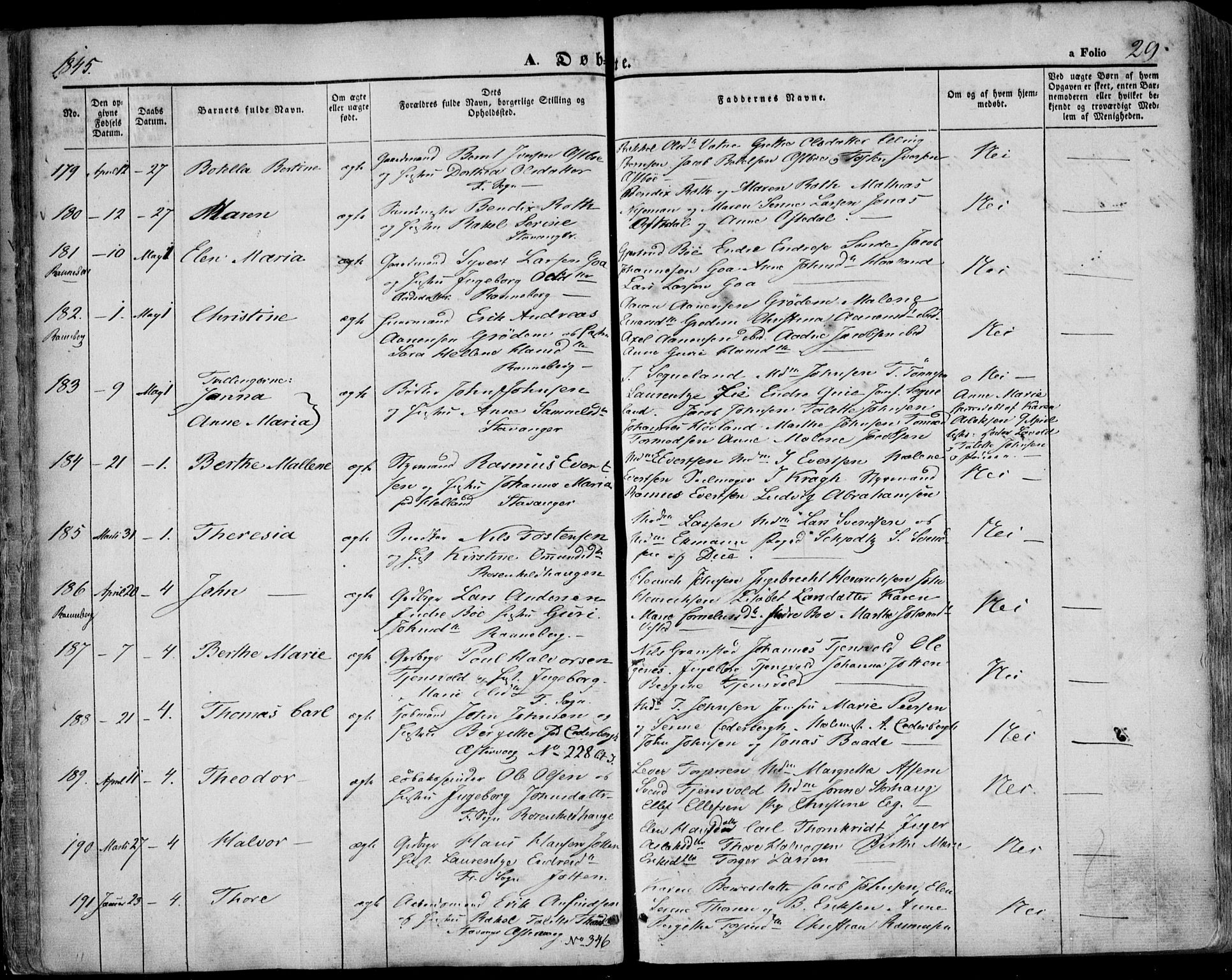 Domkirken sokneprestkontor, AV/SAST-A-101812/001/30/30BA/L0016: Ministerialbok nr. A 15, 1844-1854, s. 29
