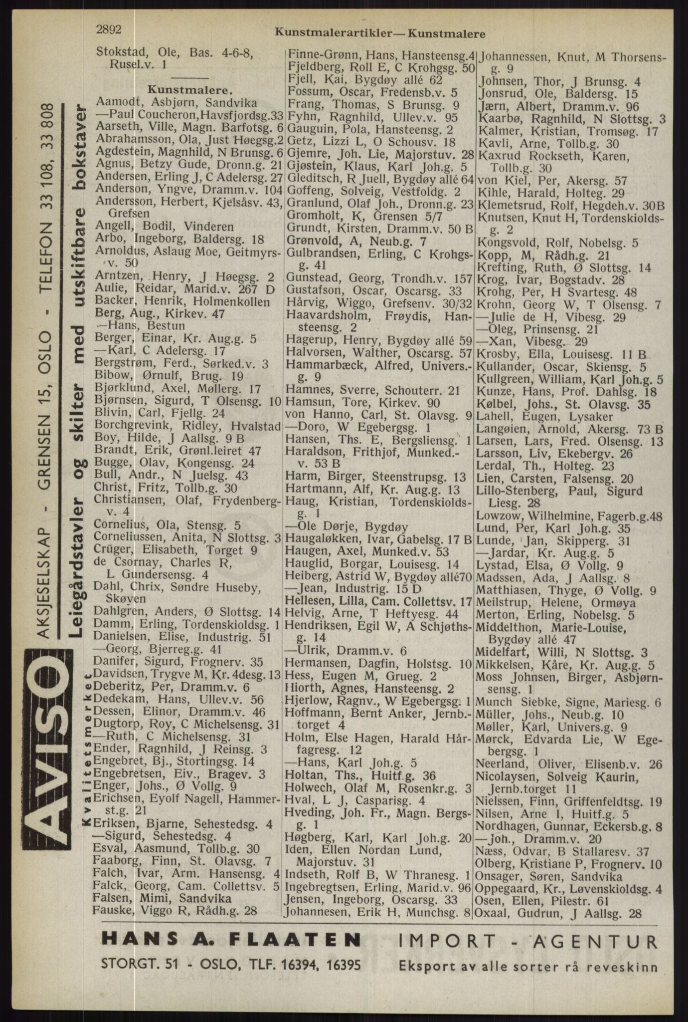 Kristiania/Oslo adressebok, PUBL/-, 1944, s. 2892