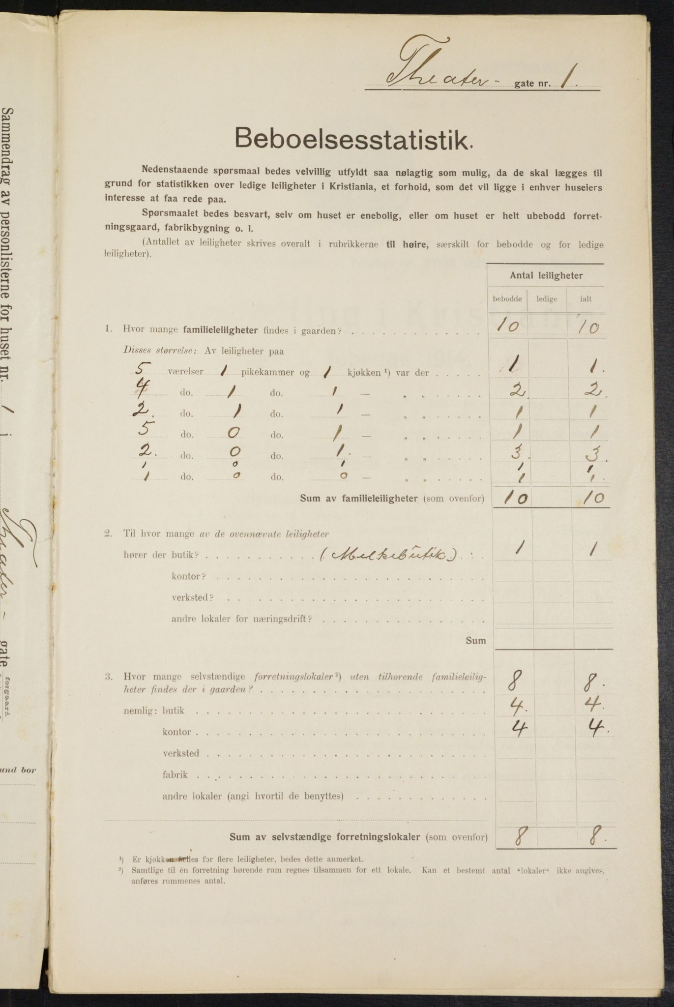 OBA, Kommunal folketelling 1.2.1914 for Kristiania, 1914, s. 107725