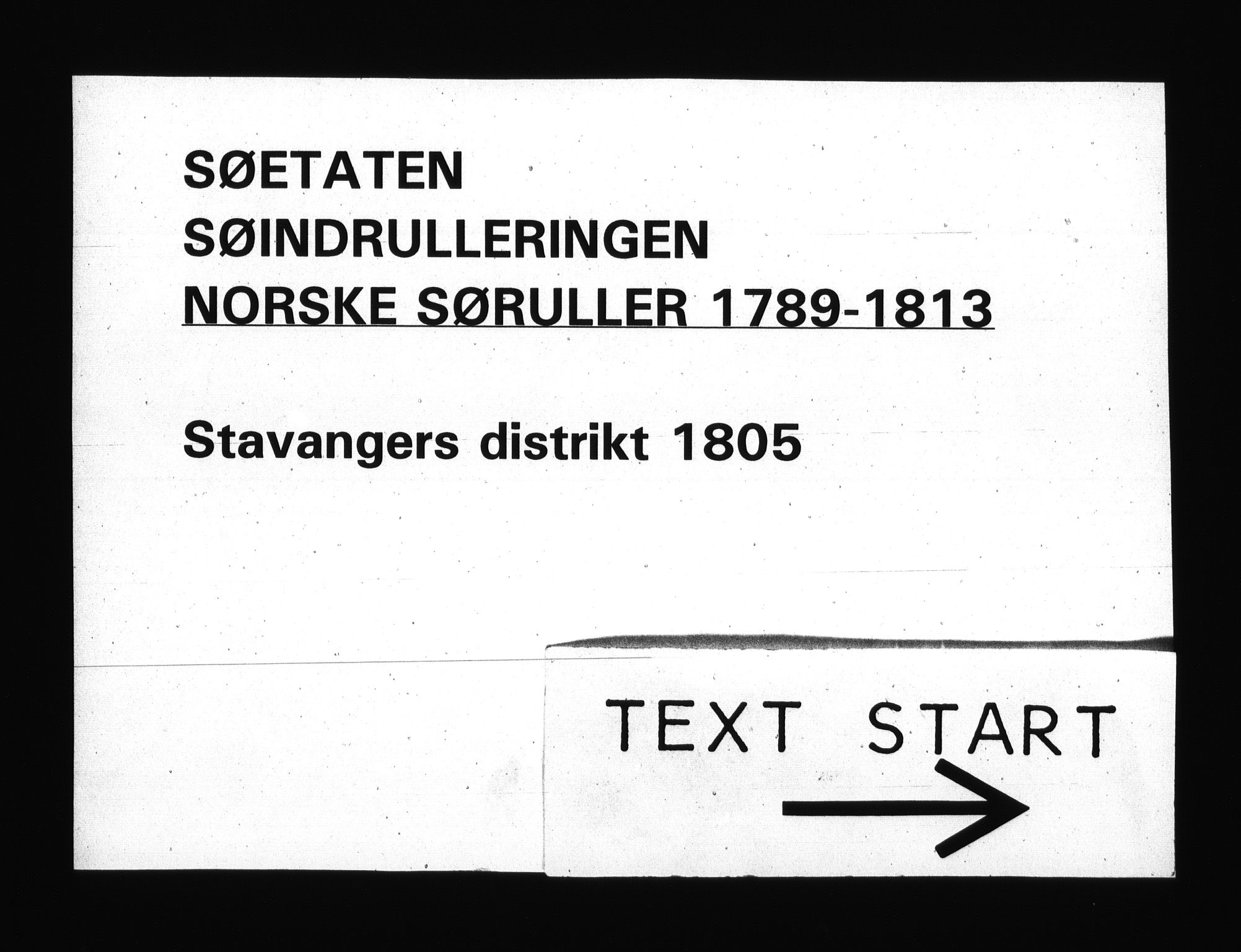 Sjøetaten, RA/EA-3110/F/L0290: Stavanger distrikt, bind 1, 1805