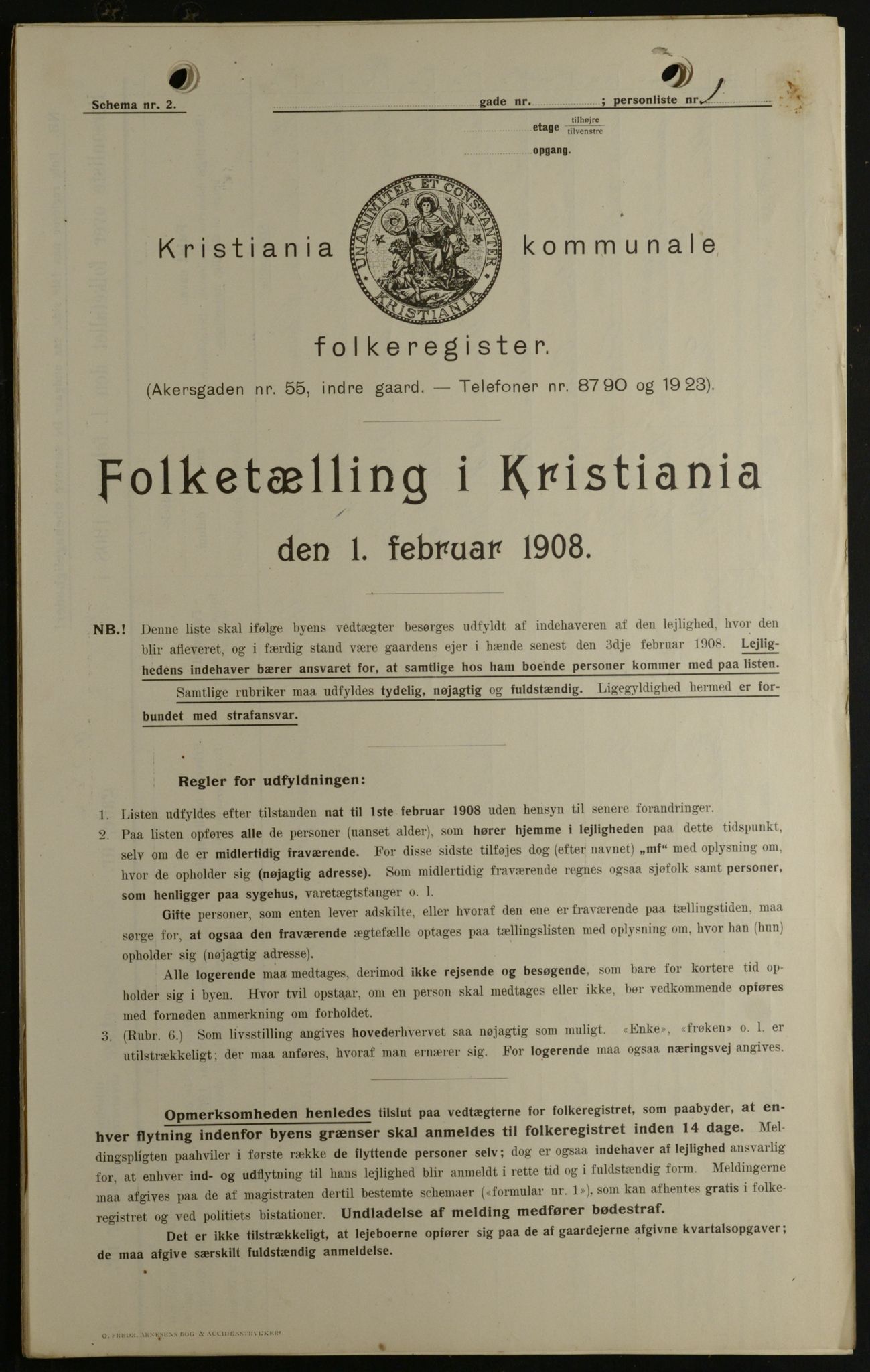 OBA, Kommunal folketelling 1.2.1908 for Kristiania kjøpstad, 1908, s. 20030