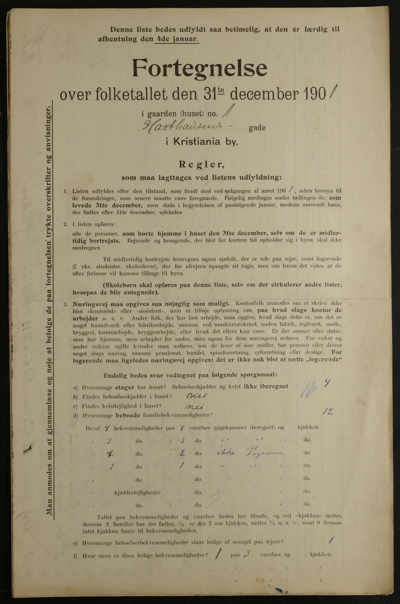 OBA, Kommunal folketelling 31.12.1901 for Kristiania kjøpstad, 1901, s. 5691