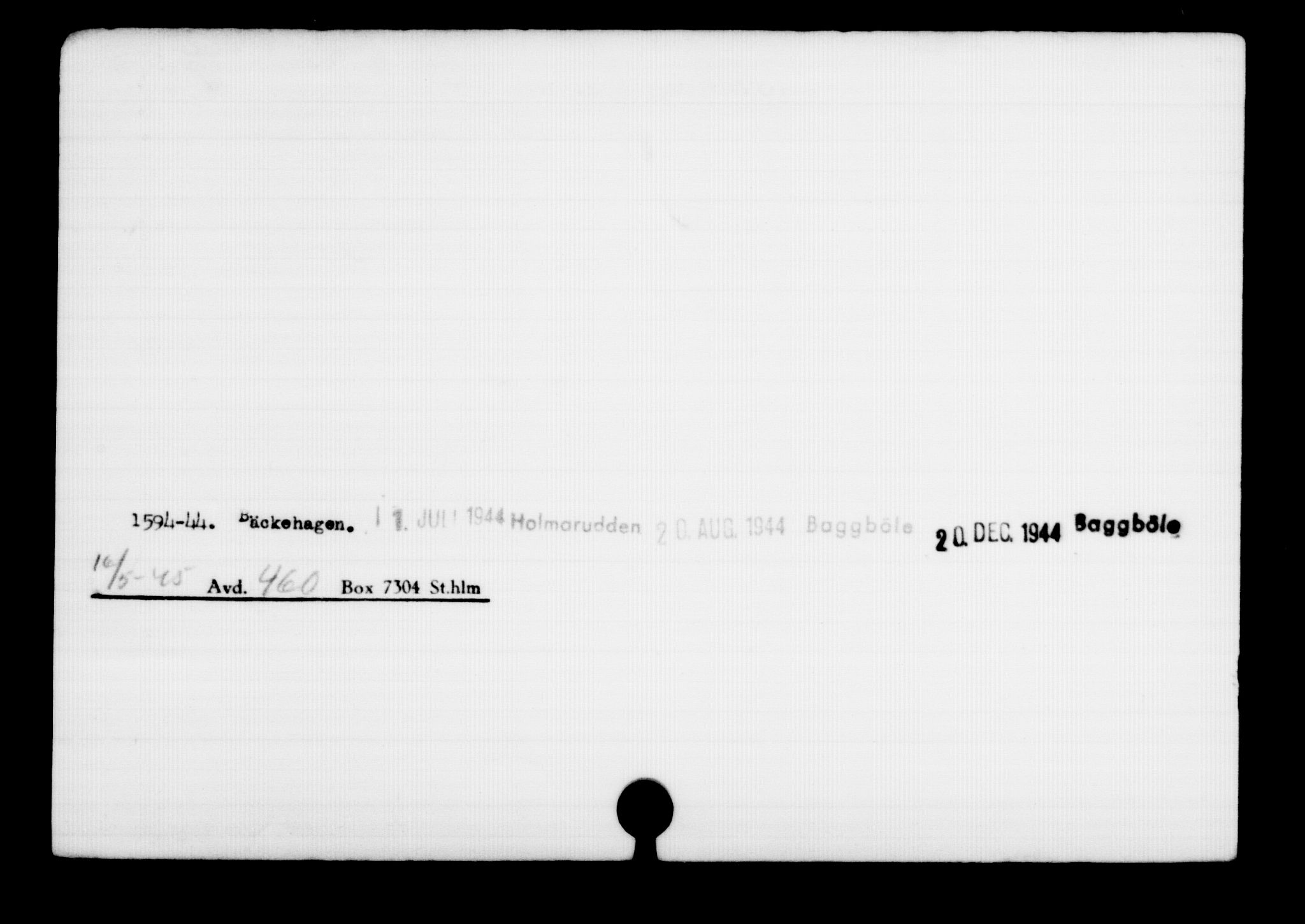 Utenriksstasjonene, Legasjonen i Stockholm, Flyktningkontoret, AV/RA-S-6753/V/Va/L0001: Kjesäterkartoteket, flyktninger med registreringsnr. 1-1000, 1940-1945, s. 881