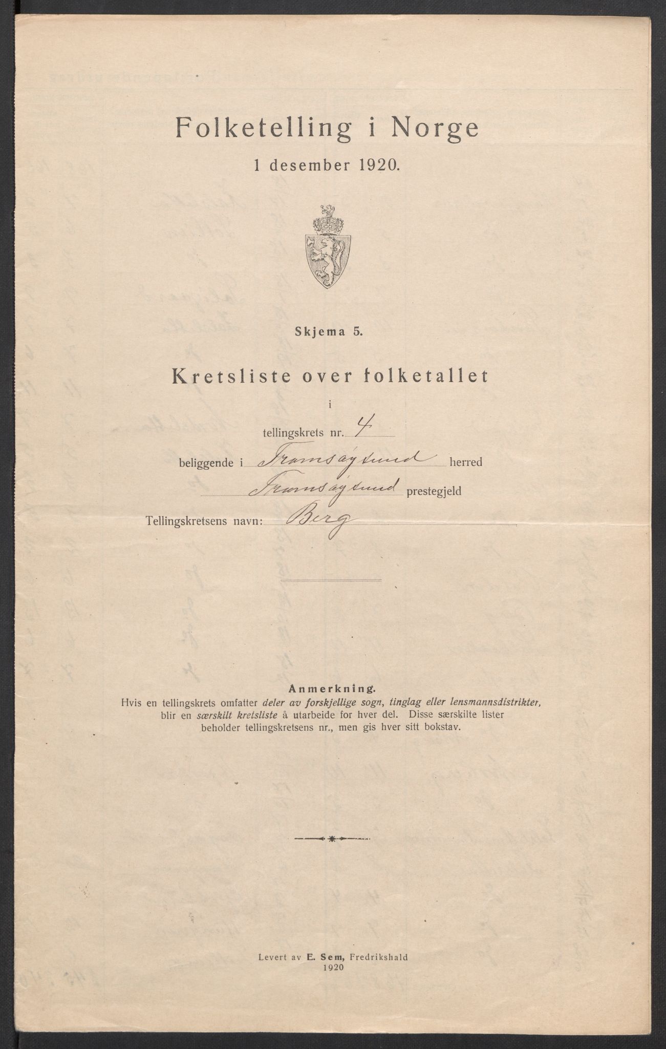 SATØ, Folketelling 1920 for 1934 Tromsøysund herred, 1920, s. 16