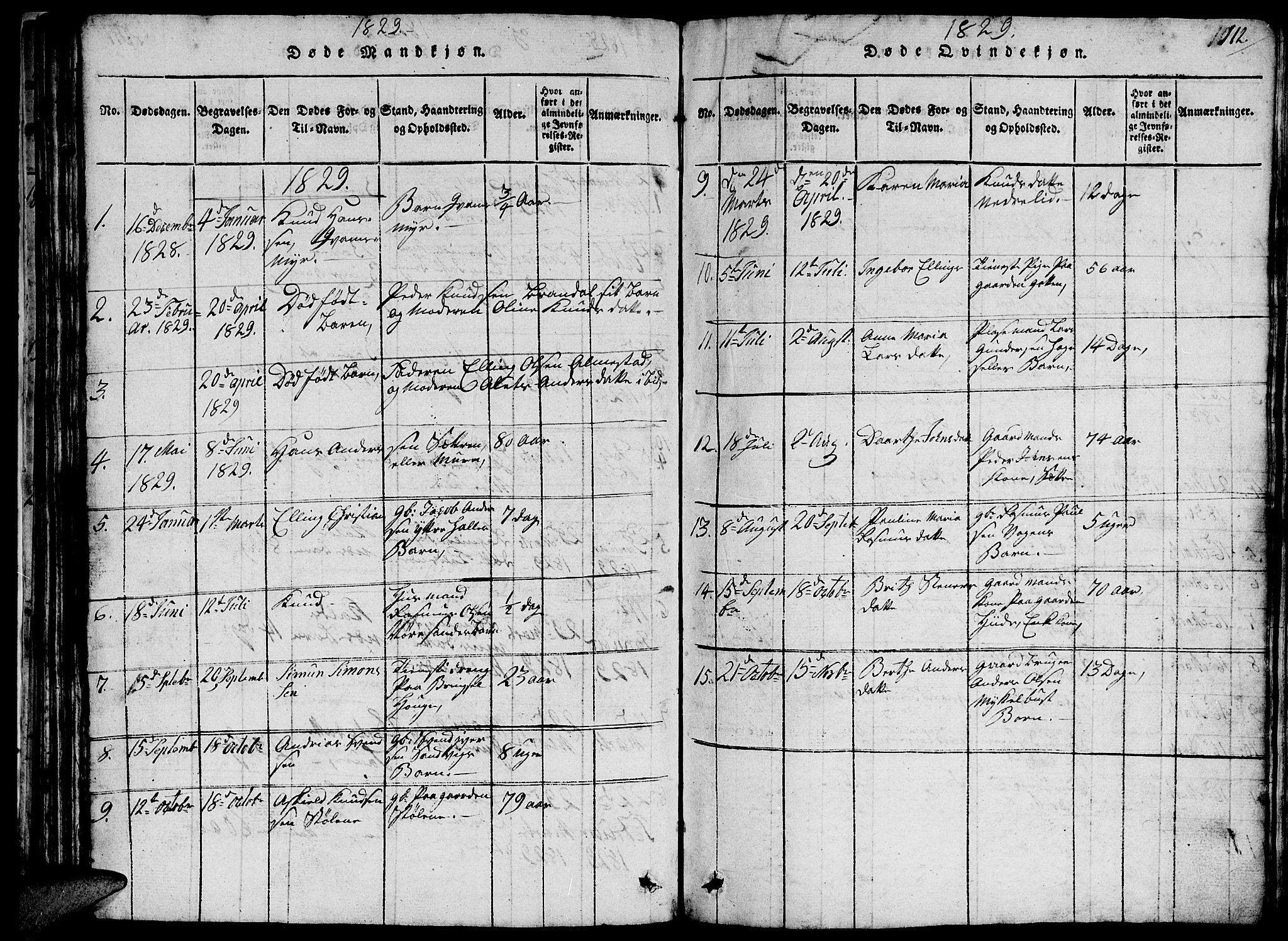 Ministerialprotokoller, klokkerbøker og fødselsregistre - Møre og Romsdal, SAT/A-1454/503/L0046: Klokkerbok nr. 503C01, 1816-1842, s. 112