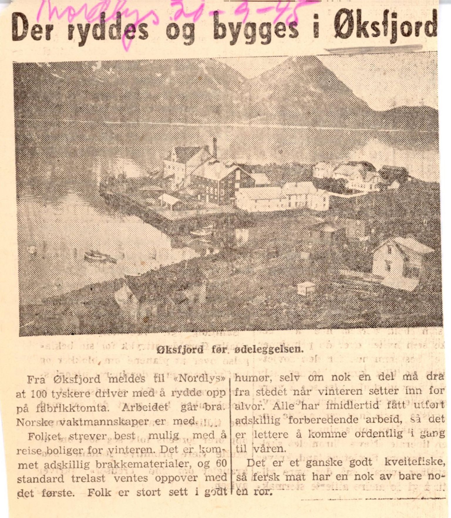 Finnmarkskontorets presse- og opplysningsarkiv , FMFB/A-1198/E/L0009/0011: 7. Opplysninger om herreder / kommuner i Nord-Troms og Finnmark / Loppa