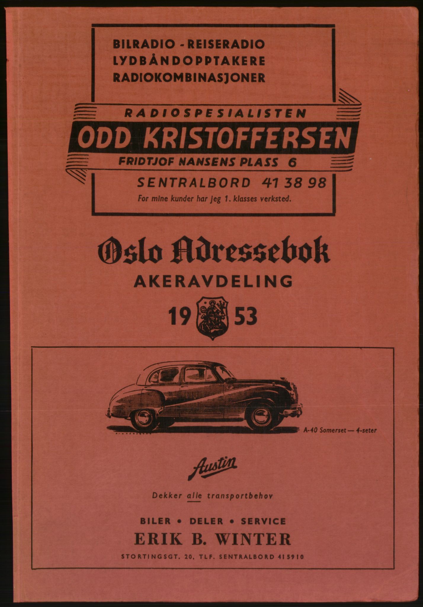 Kristiania/Oslo adressebok, PUBL/-, 1953