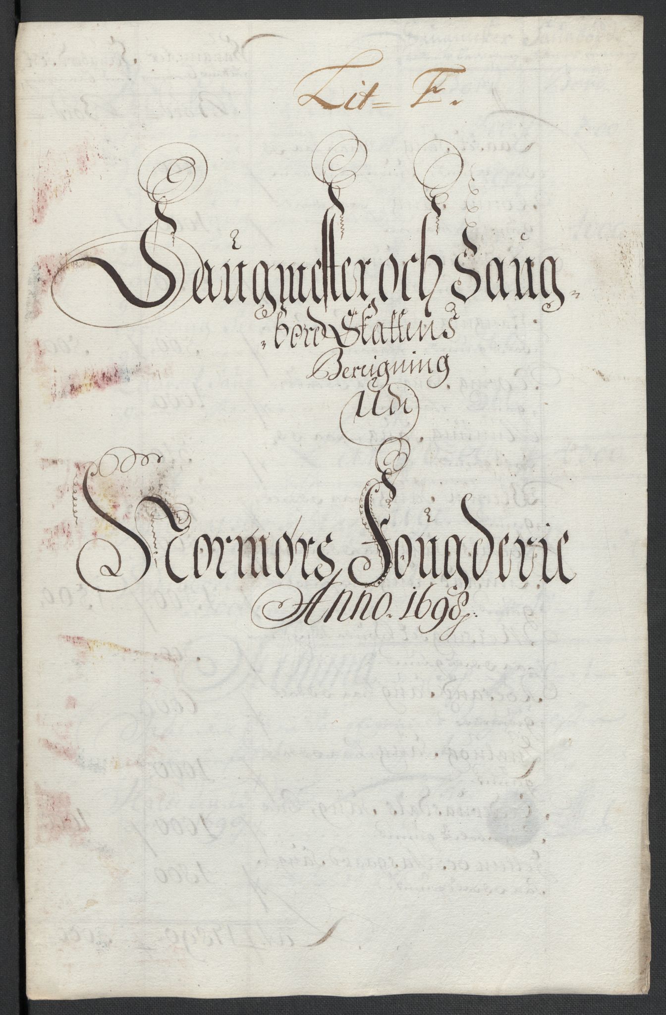 Rentekammeret inntil 1814, Reviderte regnskaper, Fogderegnskap, RA/EA-4092/R56/L3737: Fogderegnskap Nordmøre, 1697-1698, s. 265