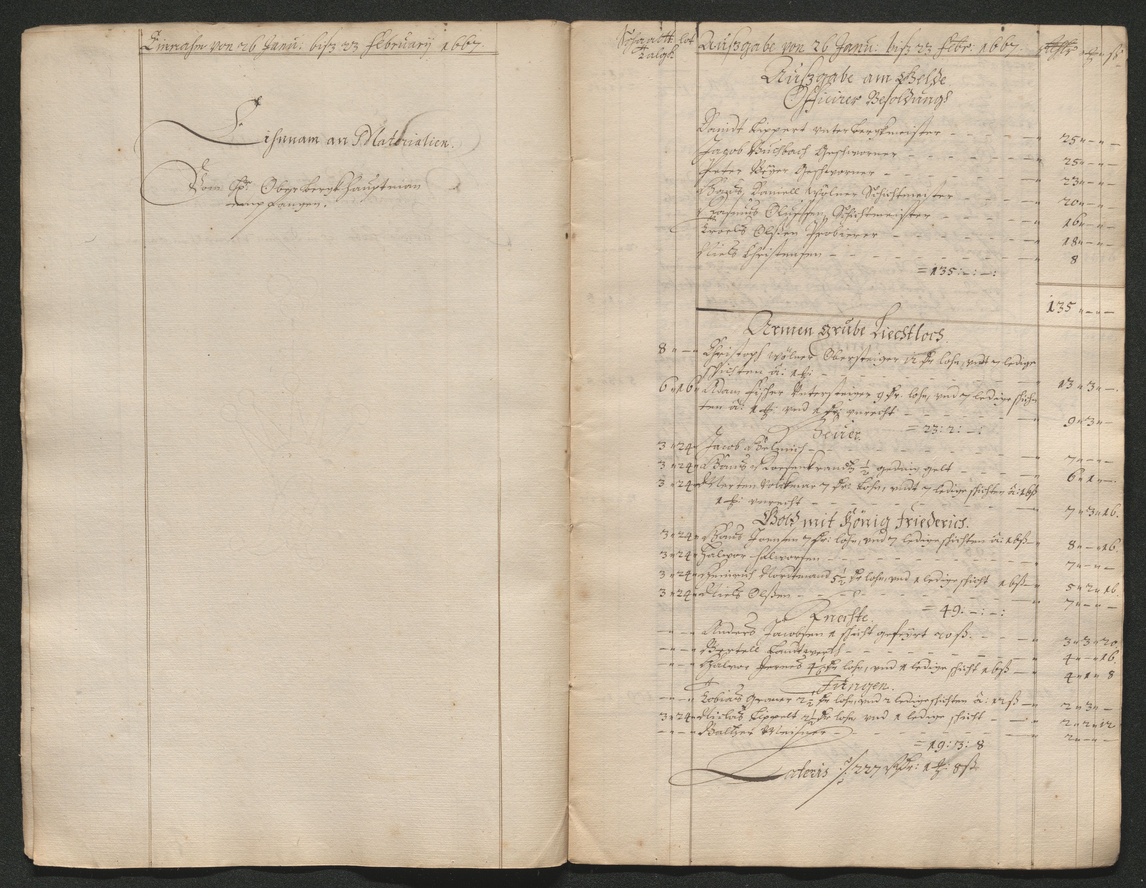 Kongsberg Sølvverk 1623-1816, AV/SAKO-EA-3135/001/D/Dc/Dcd/L0040: Utgiftsregnskap for gruver m.m., 1667, s. 863