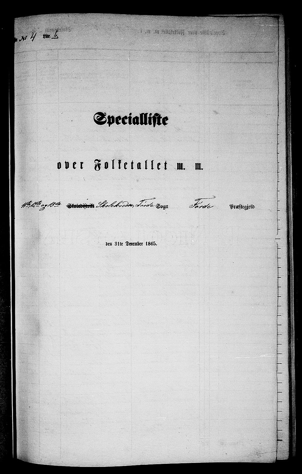 RA, Folketelling 1865 for 1432P Førde prestegjeld, 1865, s. 84