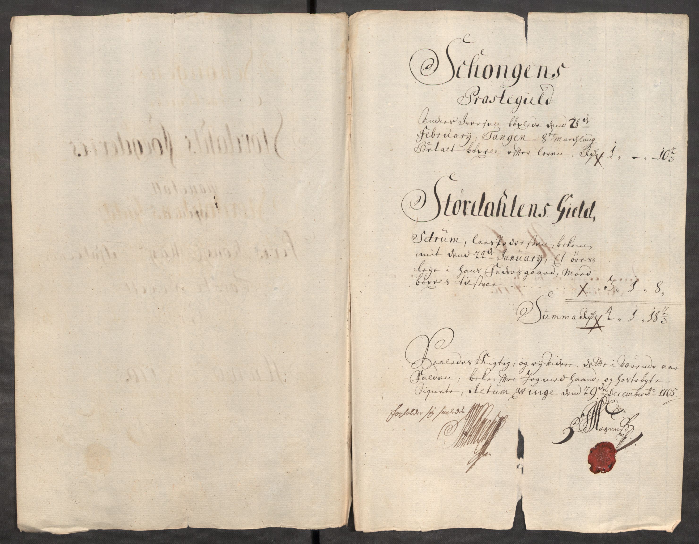 Rentekammeret inntil 1814, Reviderte regnskaper, Fogderegnskap, RA/EA-4092/R62/L4196: Fogderegnskap Stjørdal og Verdal, 1705-1706, s. 128