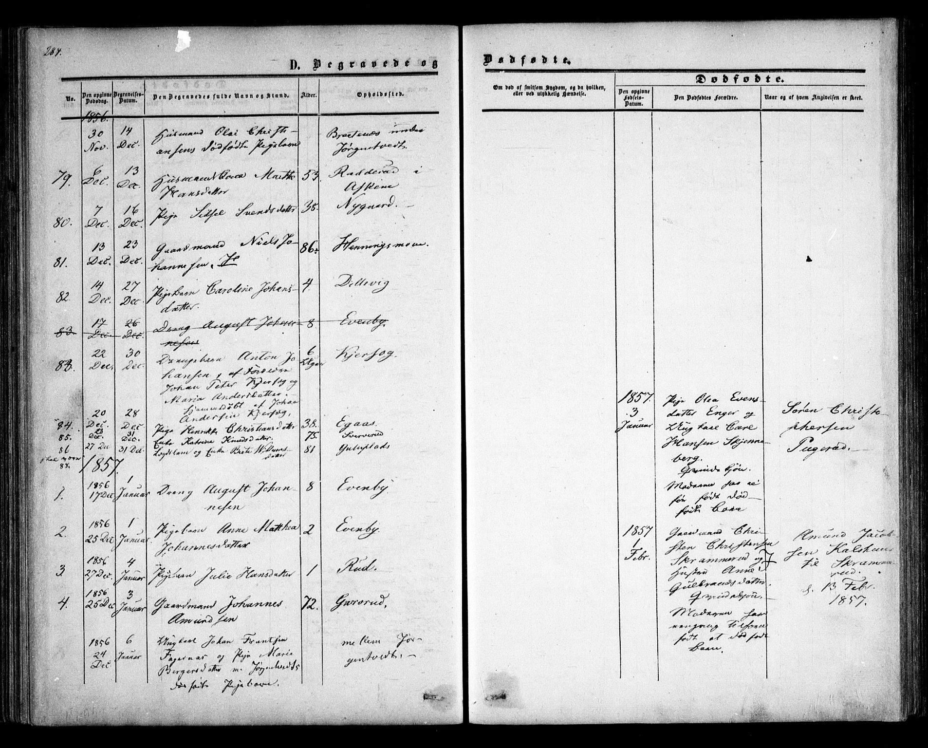 Trøgstad prestekontor Kirkebøker, SAO/A-10925/F/Fa/L0008.b: Ministerialbok nr. I 8B, 1855-1864, s. 284