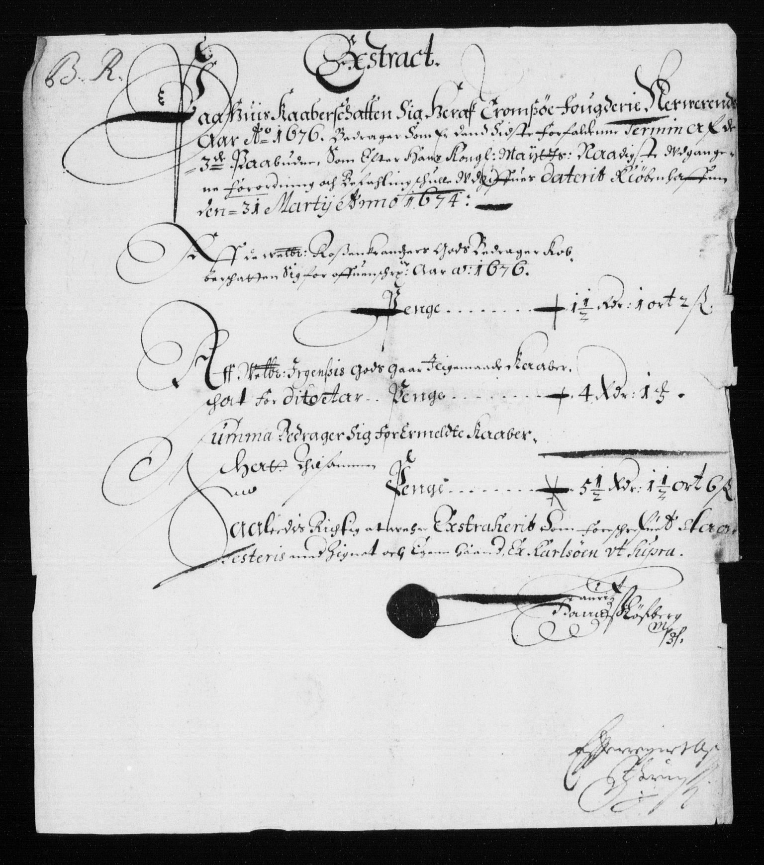 Rentekammeret inntil 1814, Reviderte regnskaper, Stiftamtstueregnskaper, Trondheim stiftamt og Nordland amt, RA/EA-6044/R/Rh/L0006: Nordland amt, 1670-1676