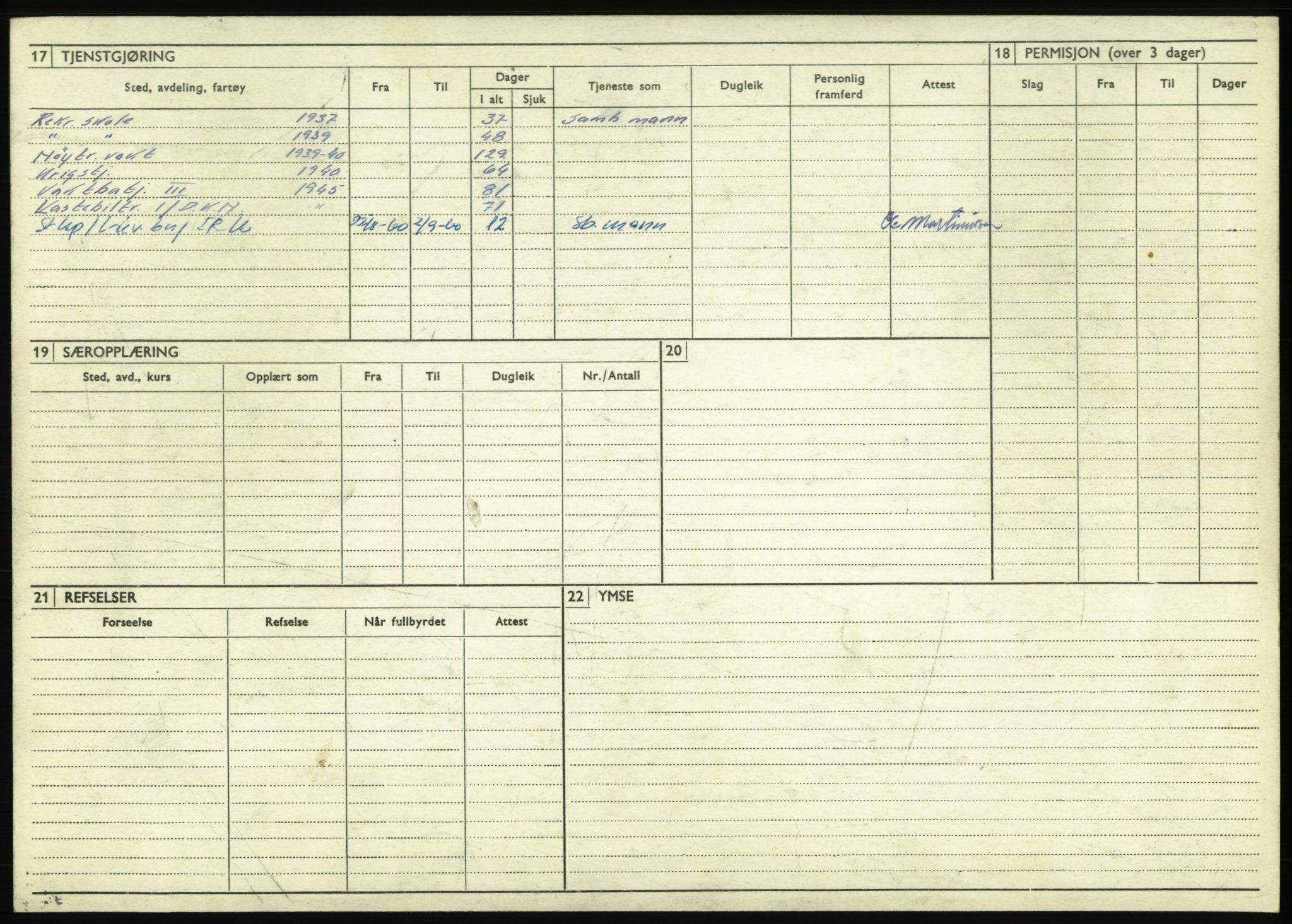 Forsvaret, Troms infanteriregiment nr. 16, AV/RA-RAFA-3146/P/Pa/L0021: Rulleblad for regimentets menige mannskaper, årsklasse 1937, 1937, s. 1200